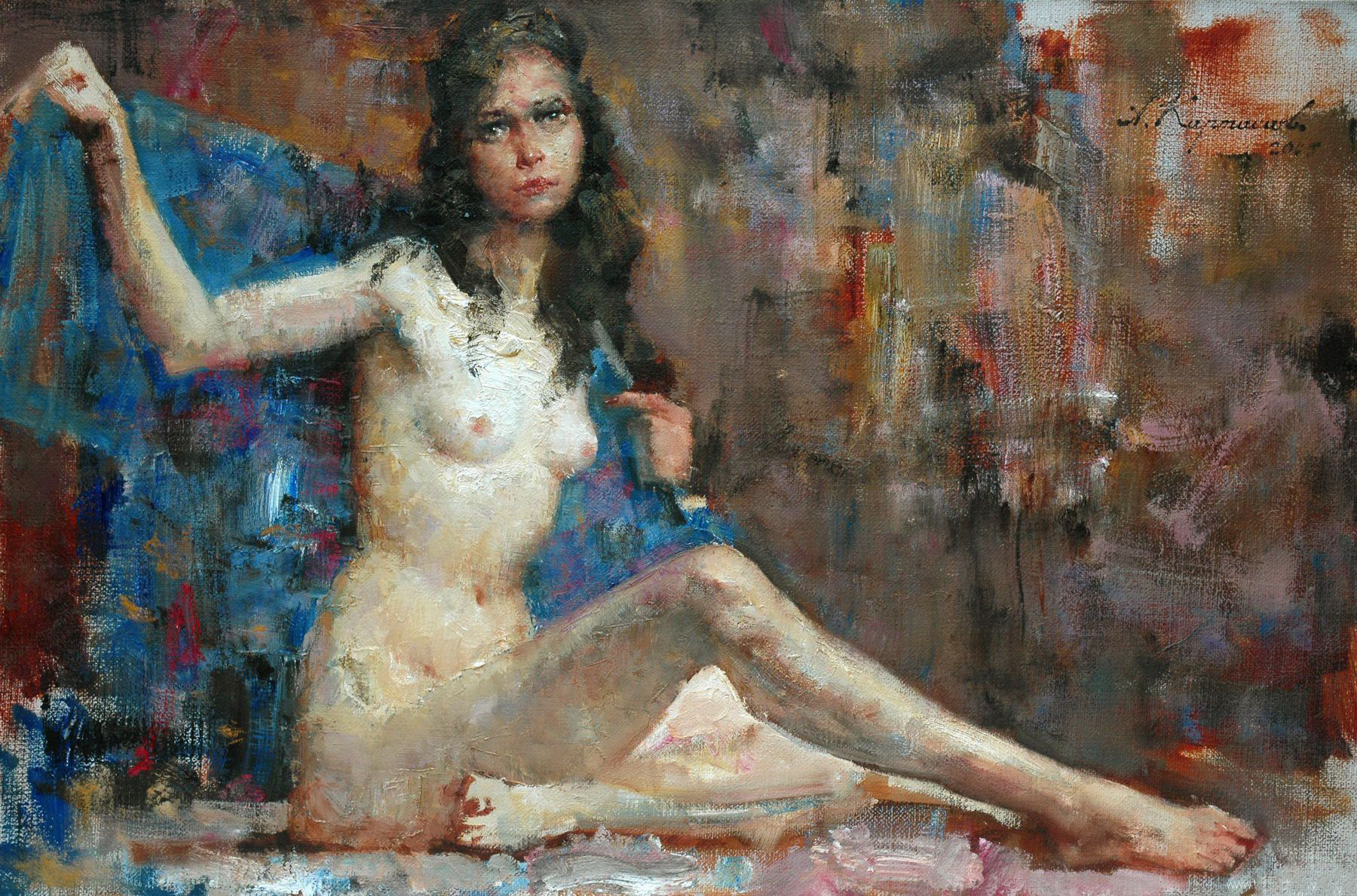 Julia in blue - 1, Kartashov Andrey , Buy the painting Oil