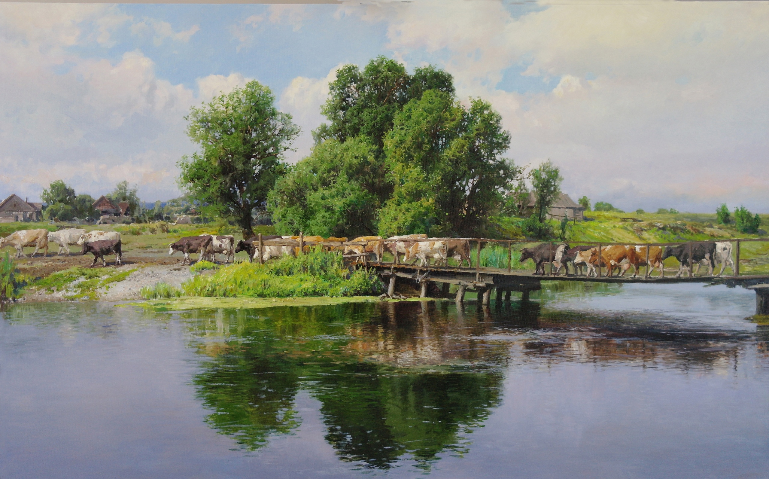 After the Waterhole - 1, Vladimir Davydenko, Buy the painting Oil