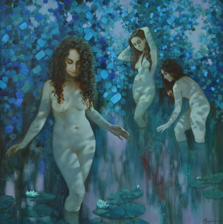 Bathers - 1, Alexandra Nedzvetskaya, Buy the painting Oil