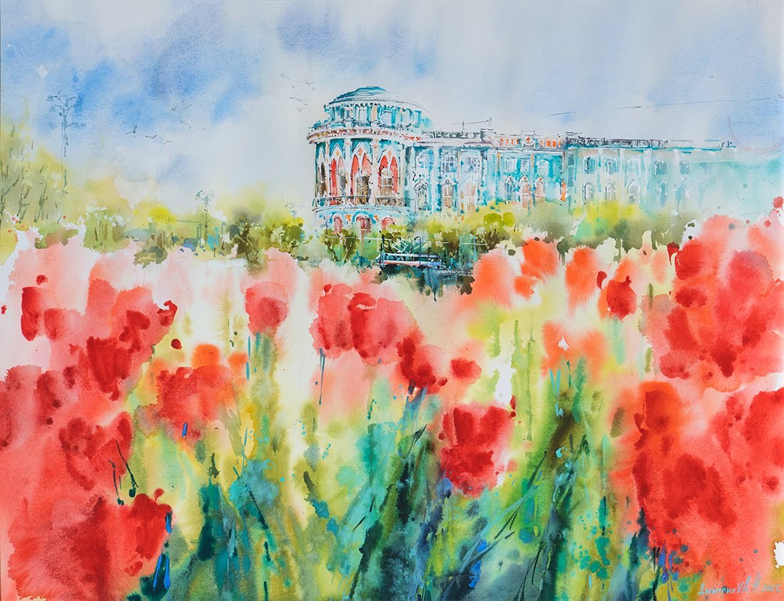 Yekaterinburg in bloom - 1, Natalia Dmitrieva, Buy the painting Watercolor