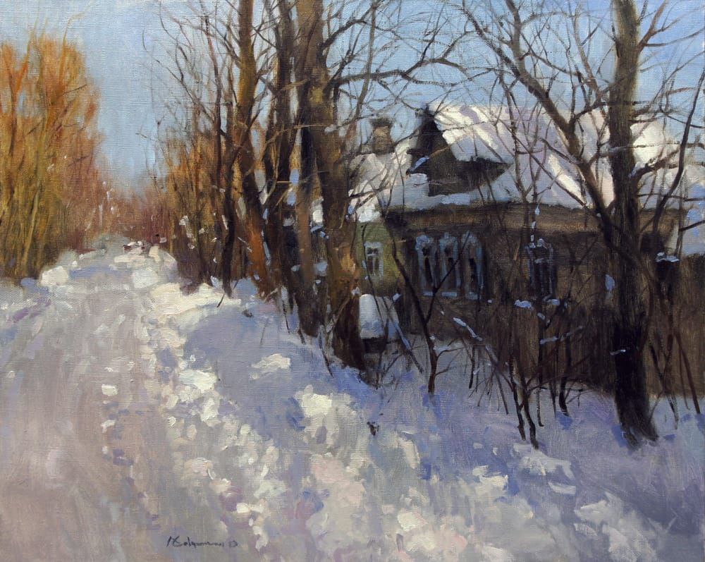 Winter sun - 1, Alexey Savchenko, Buy the painting Oil
