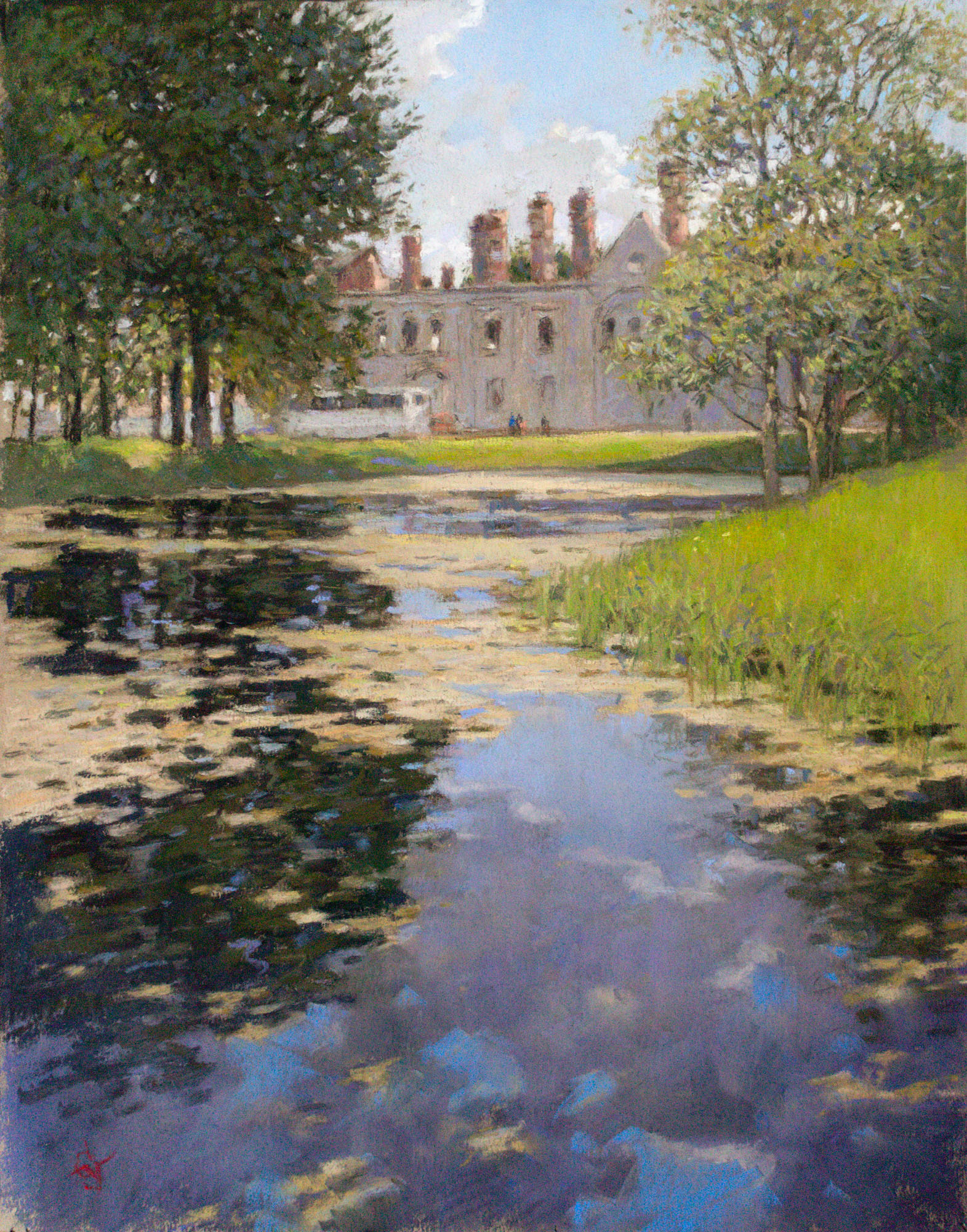 Pond Near Fedorovsky Town. Pushkin - 1, Sergey Oussik, Buy the painting Author's technique