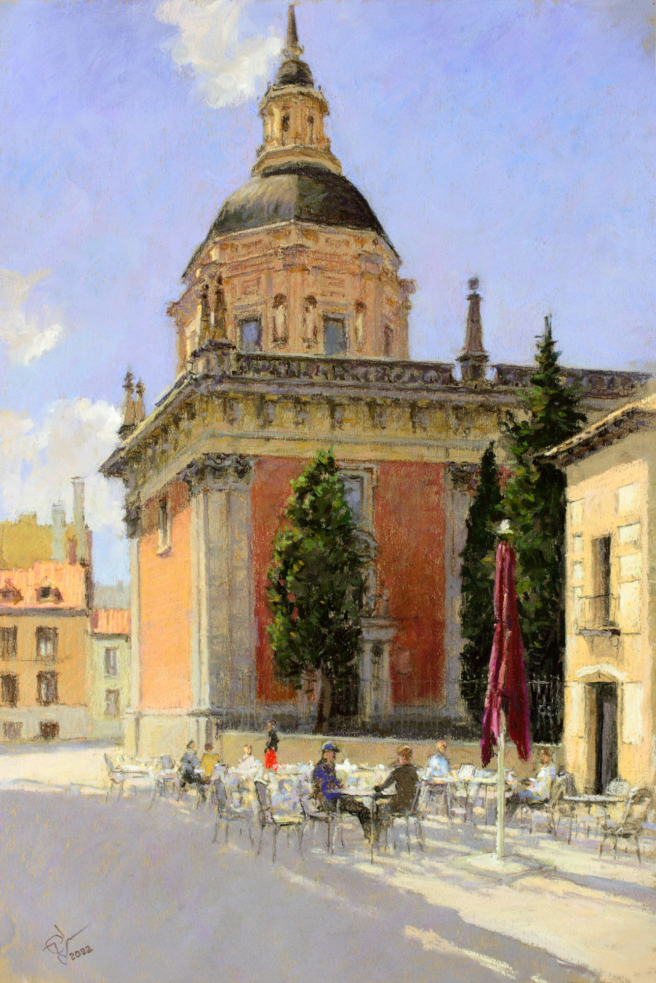 Cathedral in Madrid - 1, Sergey Oussik, Buy the painting Author's technique