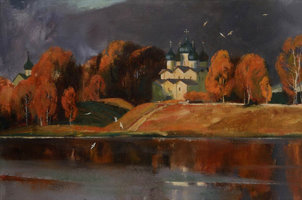 Sunset. Before The Storm - 1, Evgeniya Davletshina, Buy the painting Oil