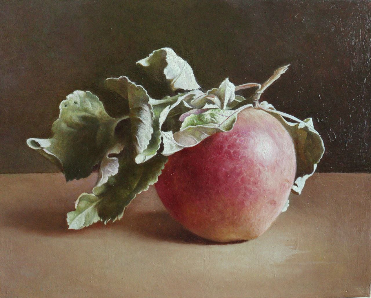 Autumn. Still-Life with an Apple - 1, Stanislav Chadov, Buy the painting Oil