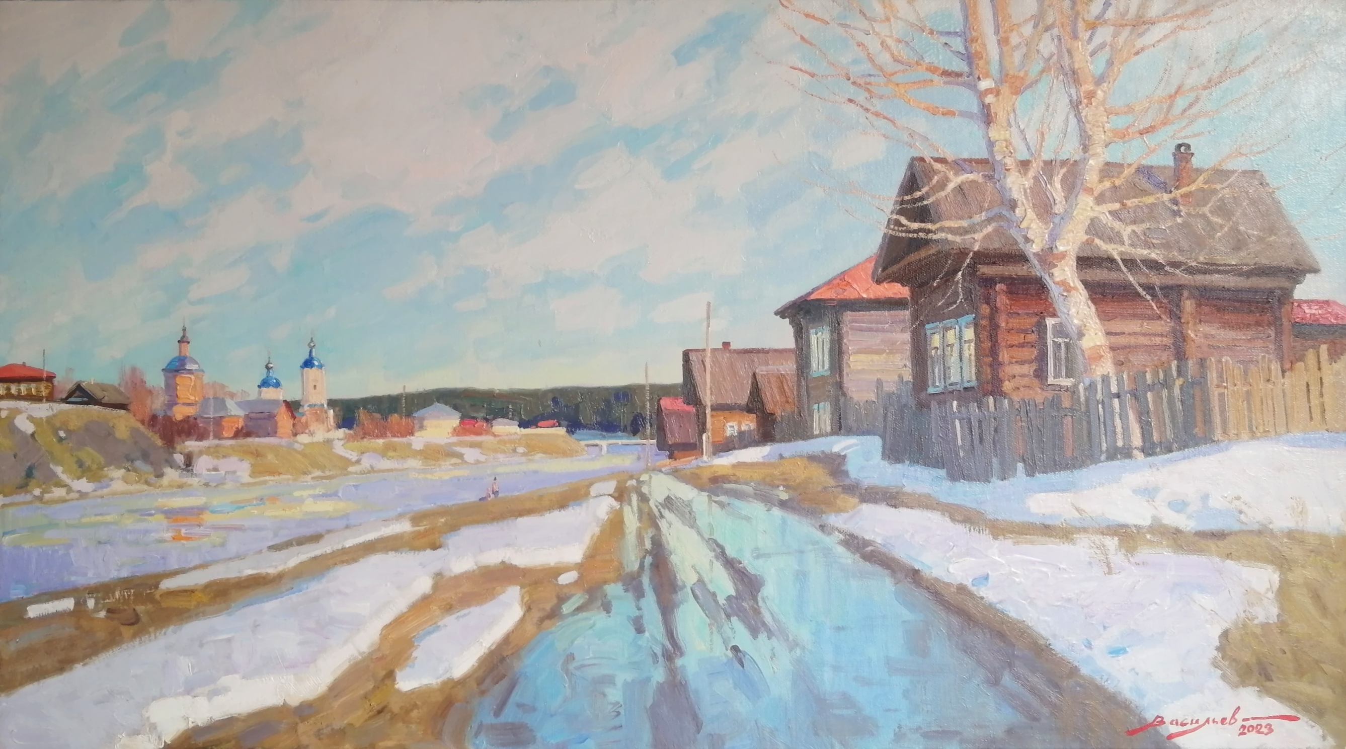 Verkhoturye. The Spring Has Begun - 1, Dmitry Vasiliev, Buy the painting Oil