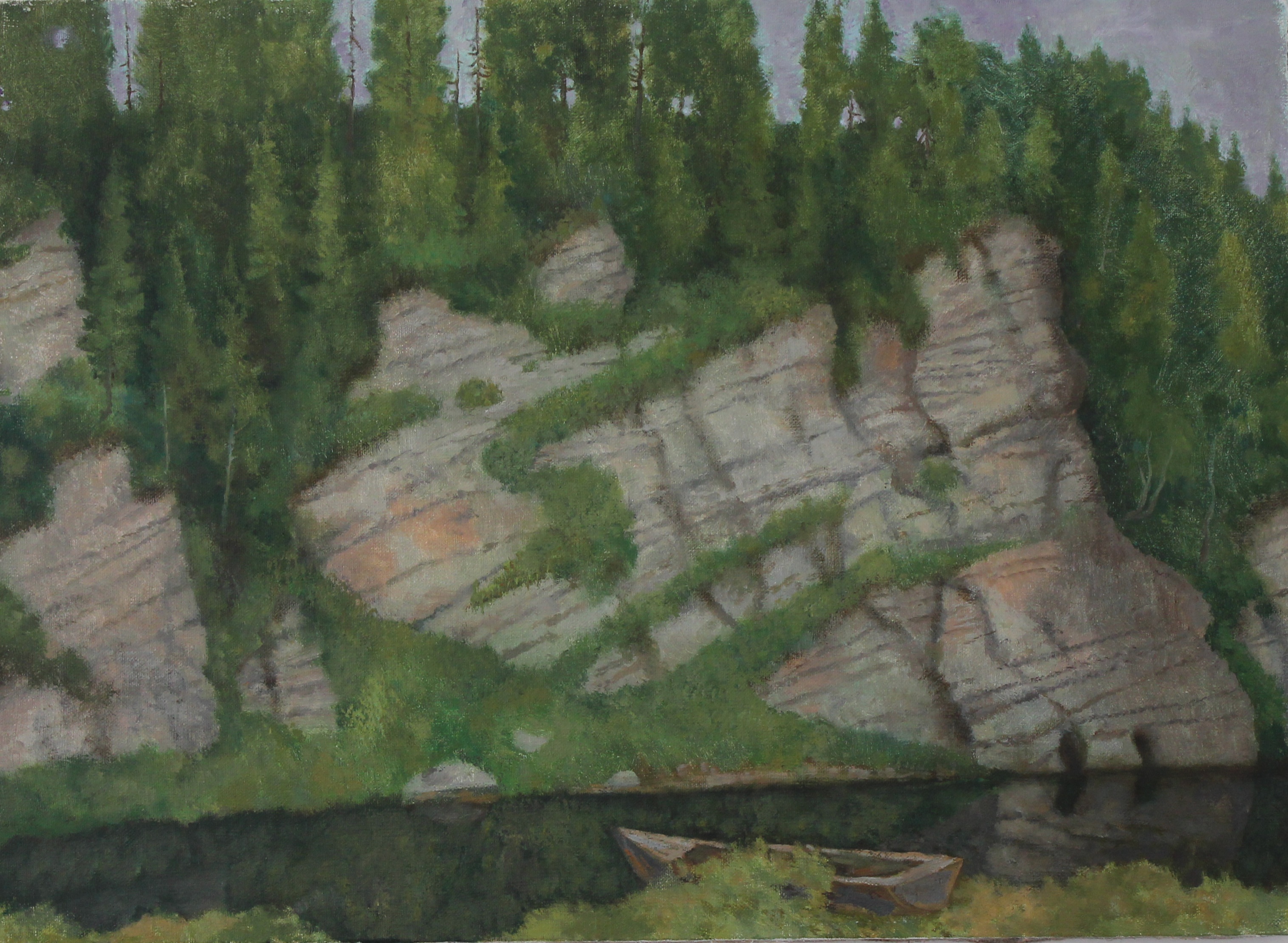 The bank of the Chusovaya River - 1, Mary Dobrovolskaya, Buy the painting Oil
