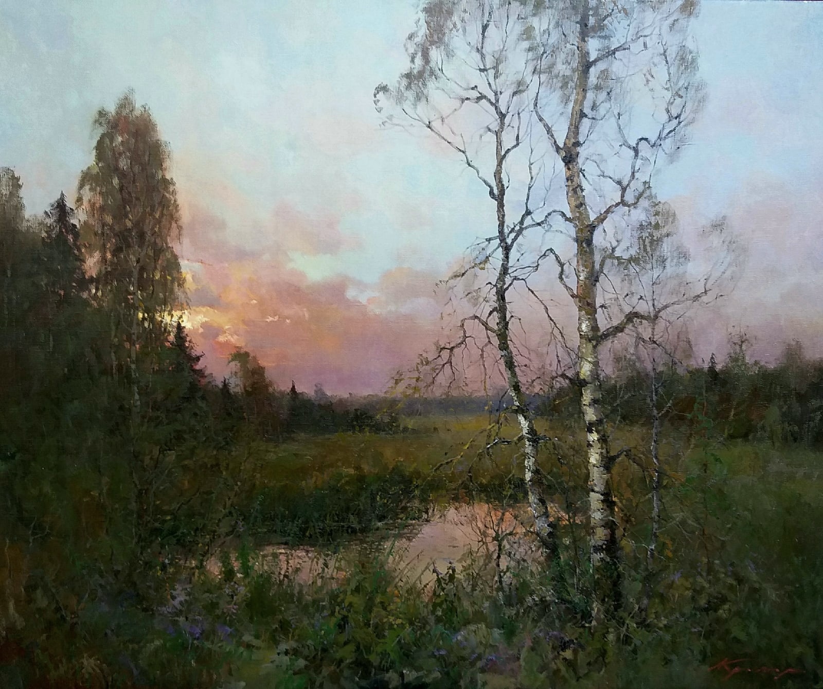 Evening - 1, Alexander Kremer, Buy the painting Oil