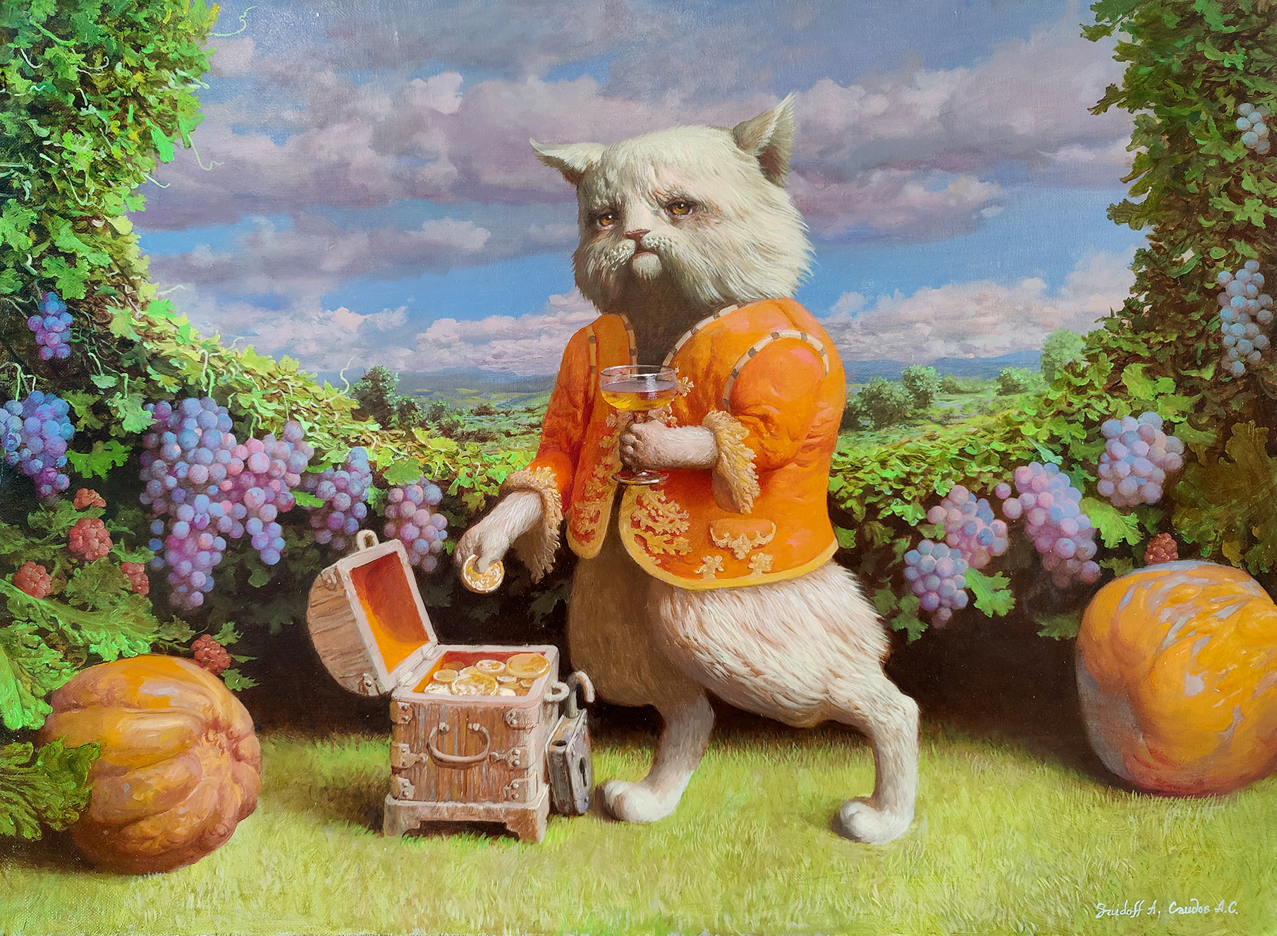 The capitalist Cat - 1, Alexander Saidov, Buy the painting Oil
