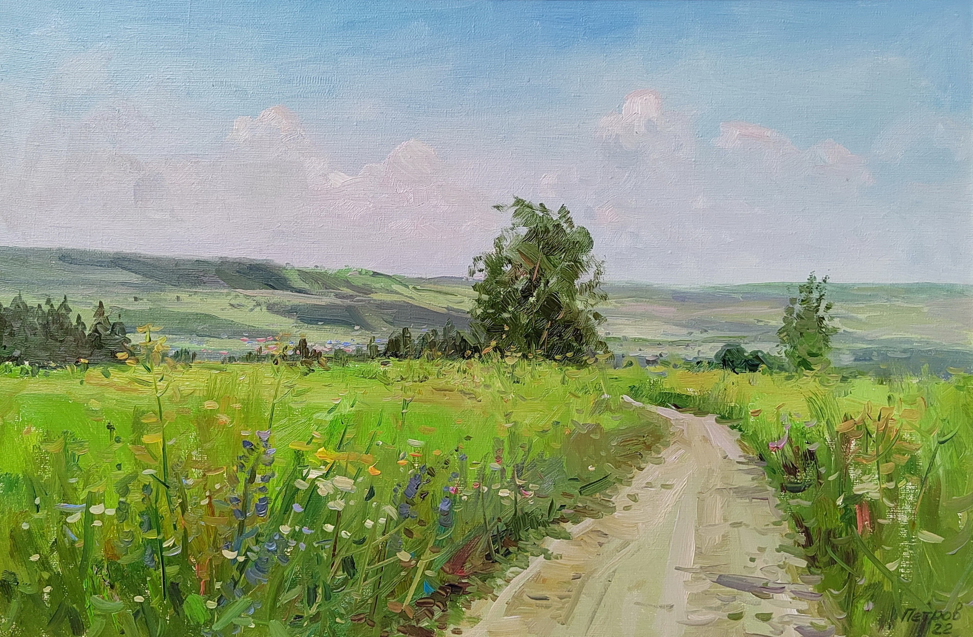 Summer. Path - 1, Nikolay Petrov, Buy the painting Oil
