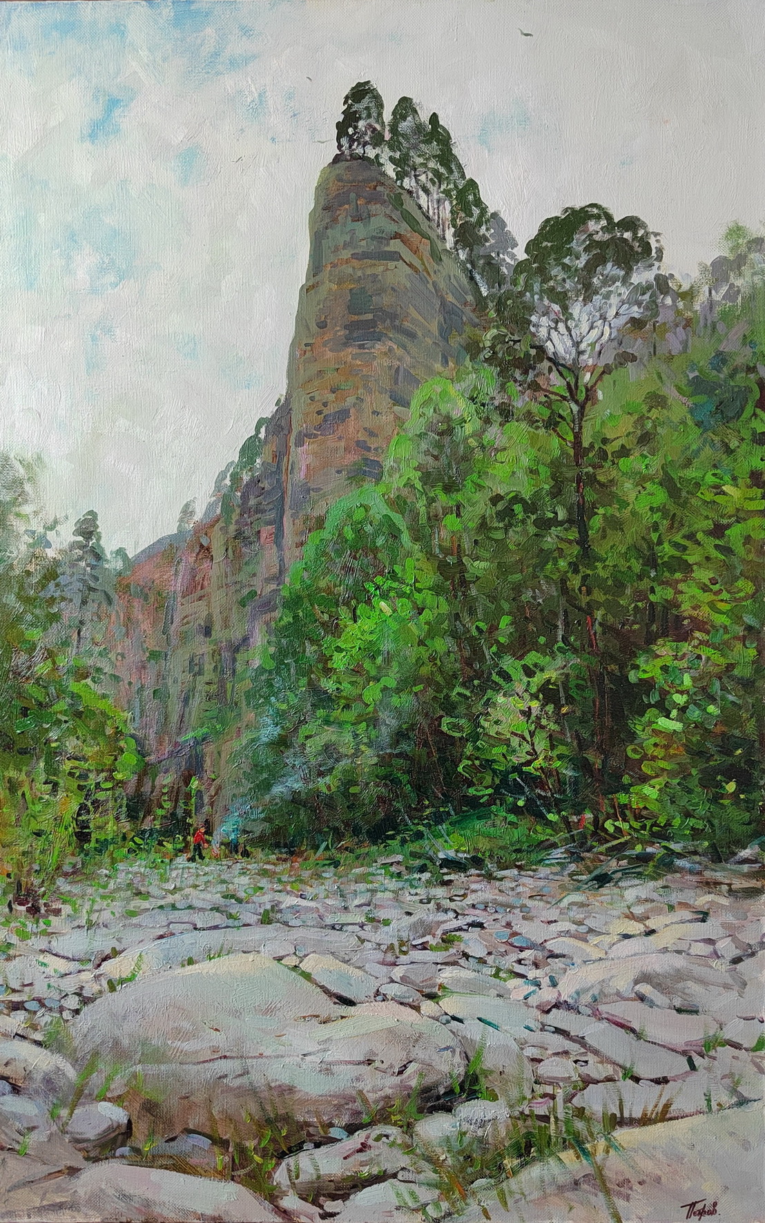 Rock in the Urals - 1, Nikolay Petrov, Buy the painting Oil