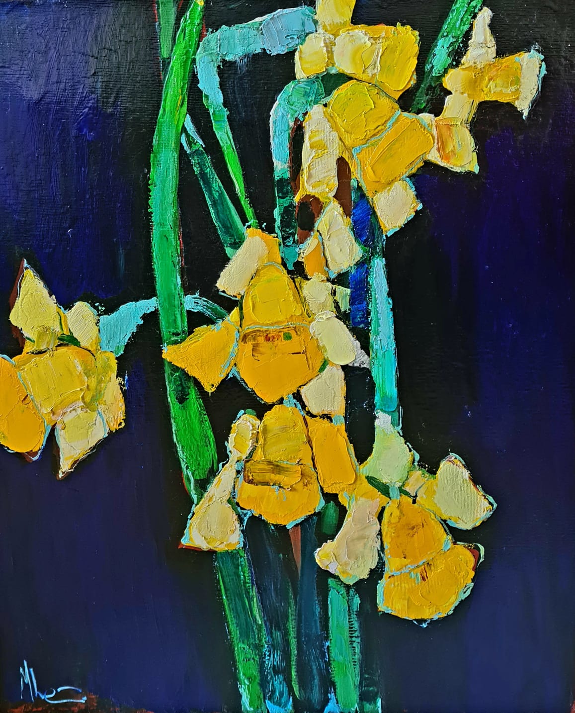 Daffodils - 1, Mher Chatinyan, Buy the painting Oil
