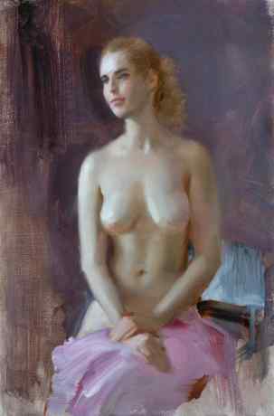Nude On The Lilac