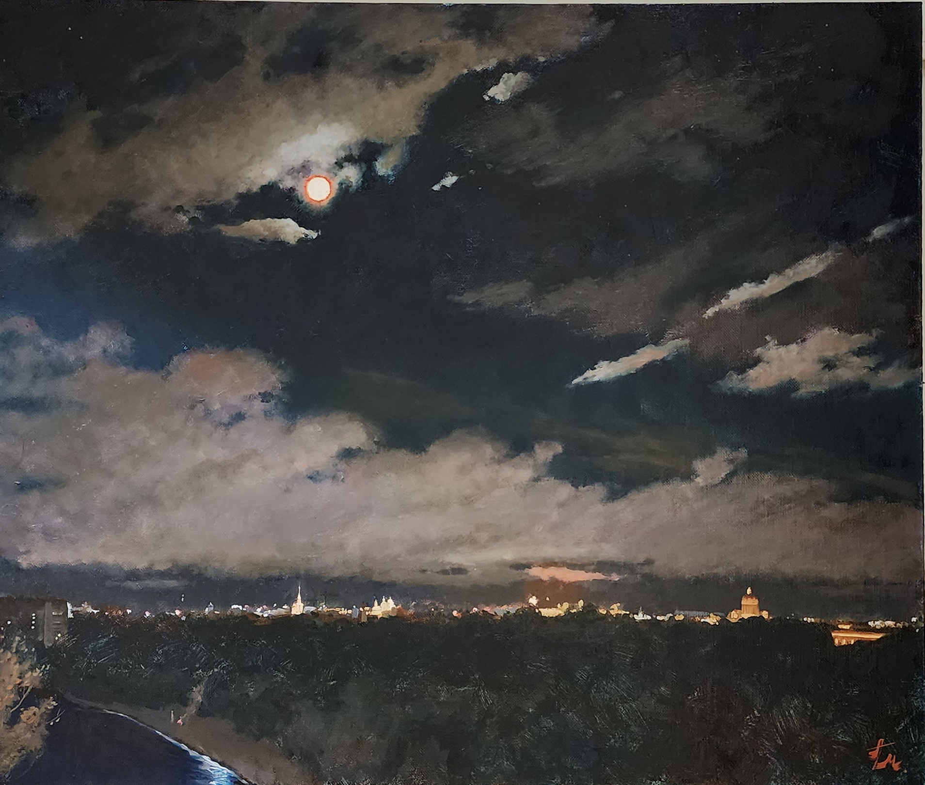 Night Over St. Petersburg - 1, Anton Melentyev, Buy the painting Oil