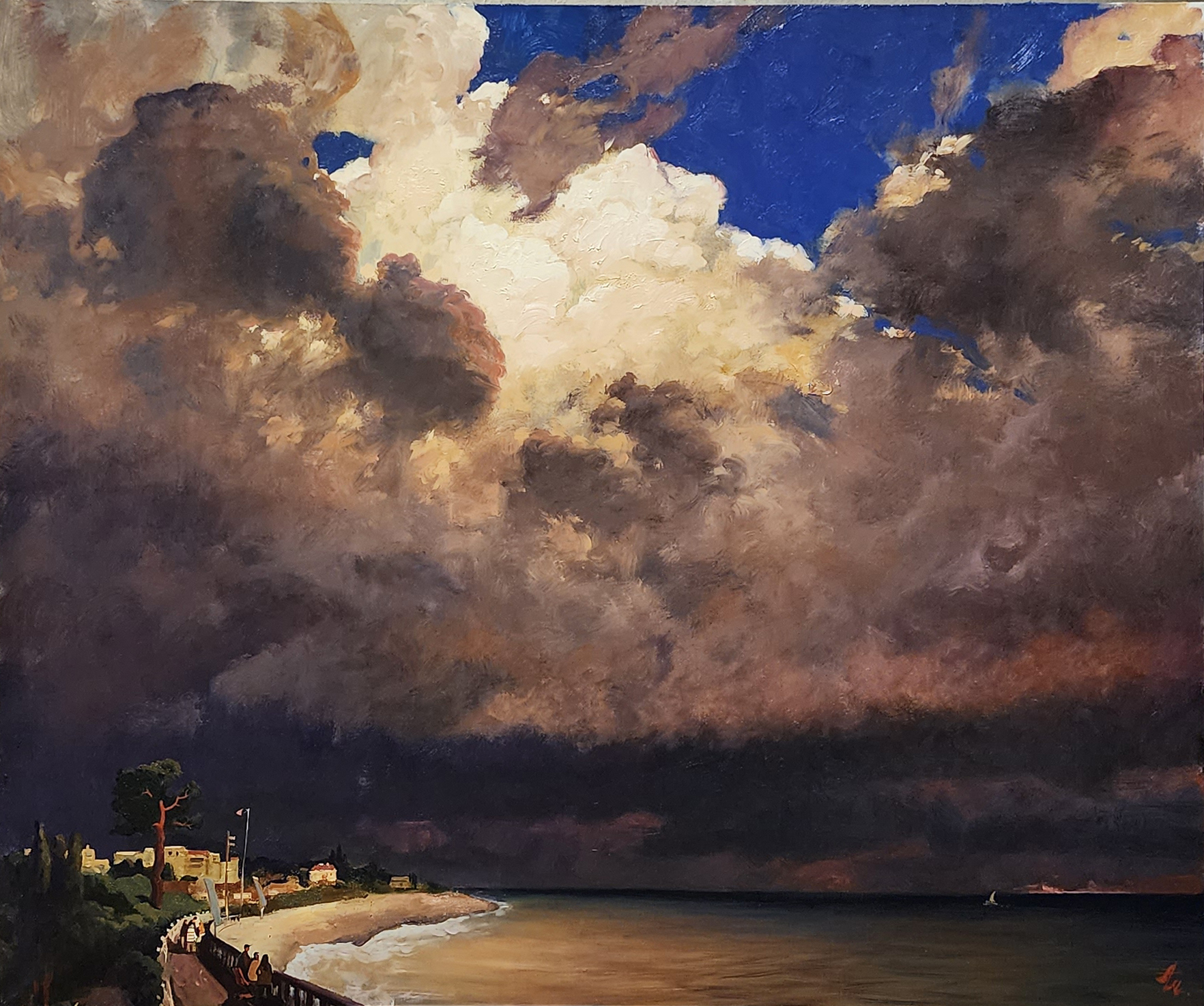 Storm In The Sea - 1, Anton Melentyev, Buy the painting Oil