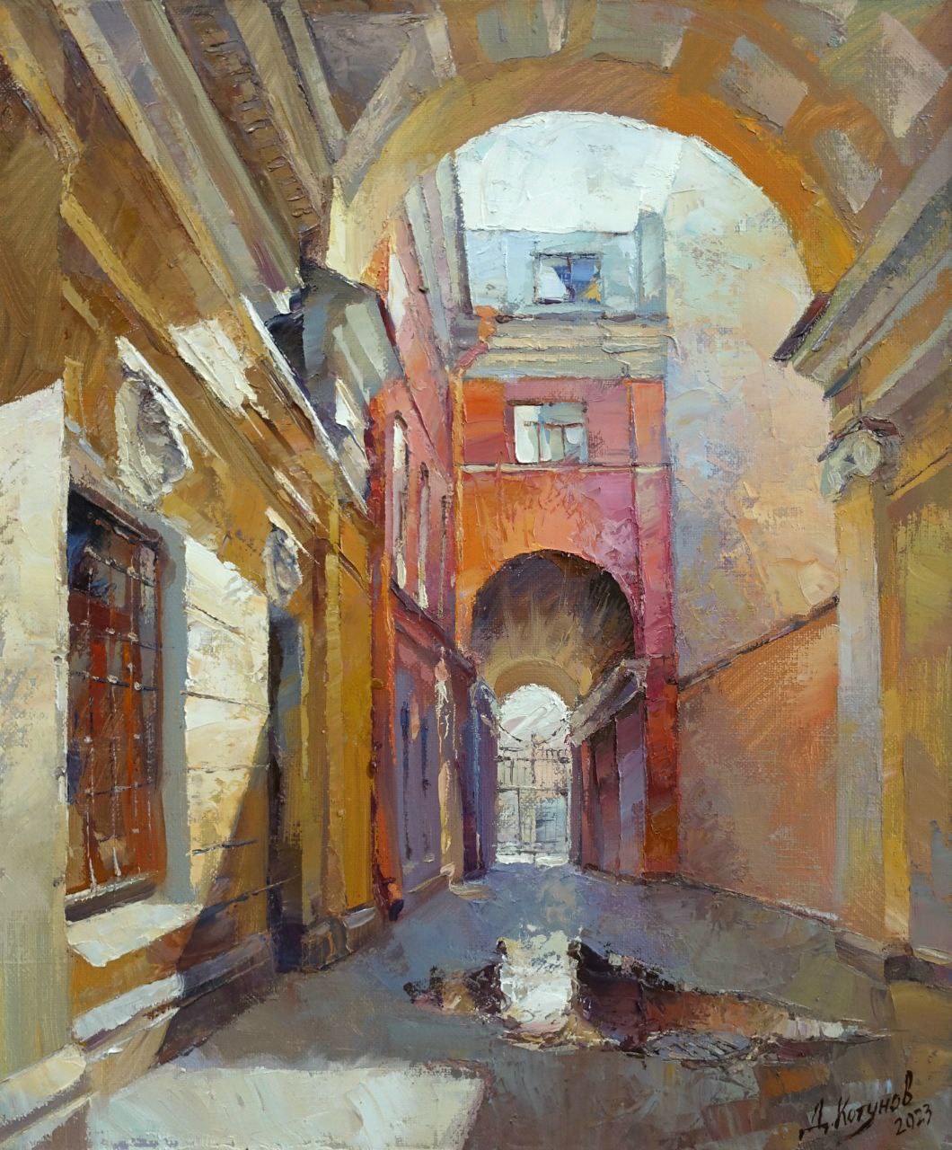 The Arch Of The Pashkov House  - 1, Dmitry Kotunov, Buy the painting Oil