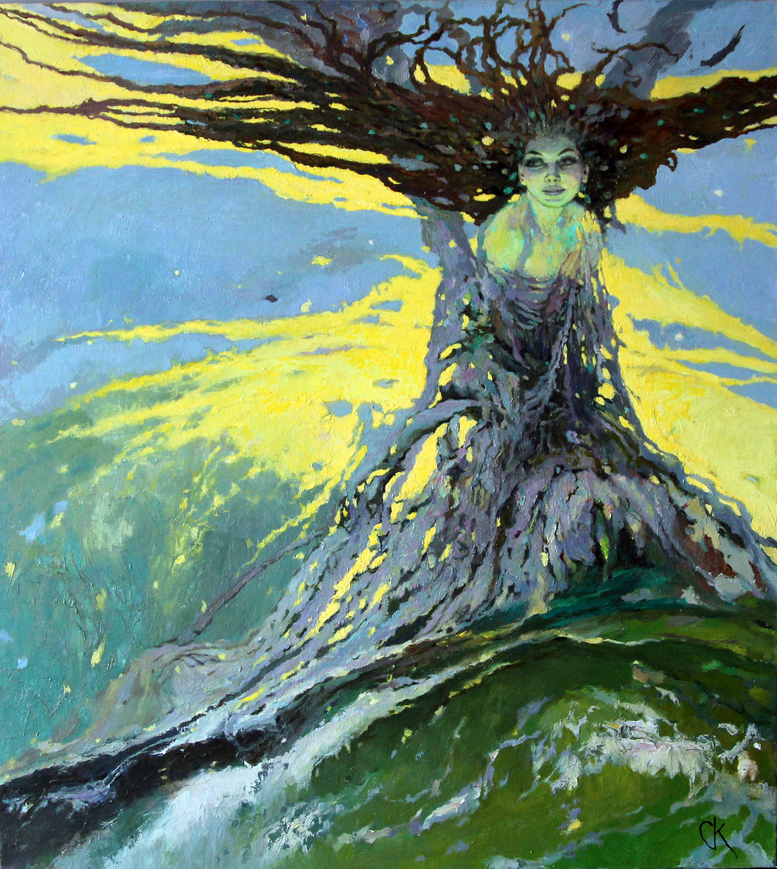 Look back at the border of heaven - 1, Stanislav Krupp, Buy the painting Oil