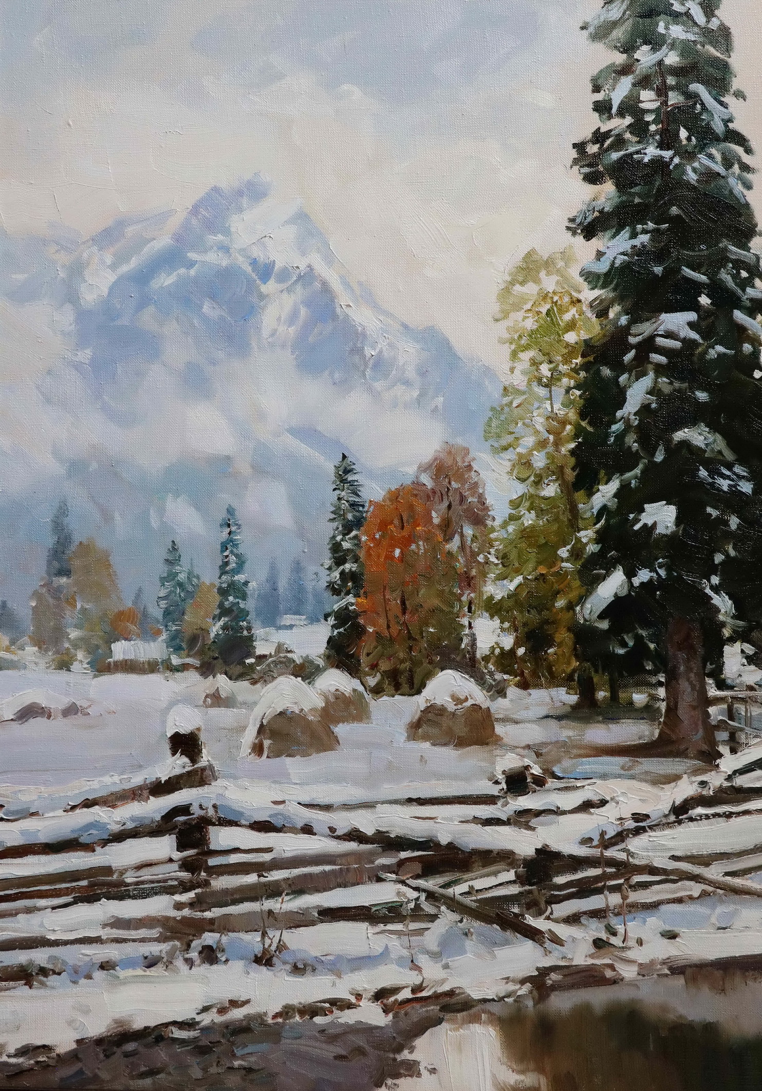 The first snow in Arkhyz - 1, Alexander Babich, Buy the painting Oil