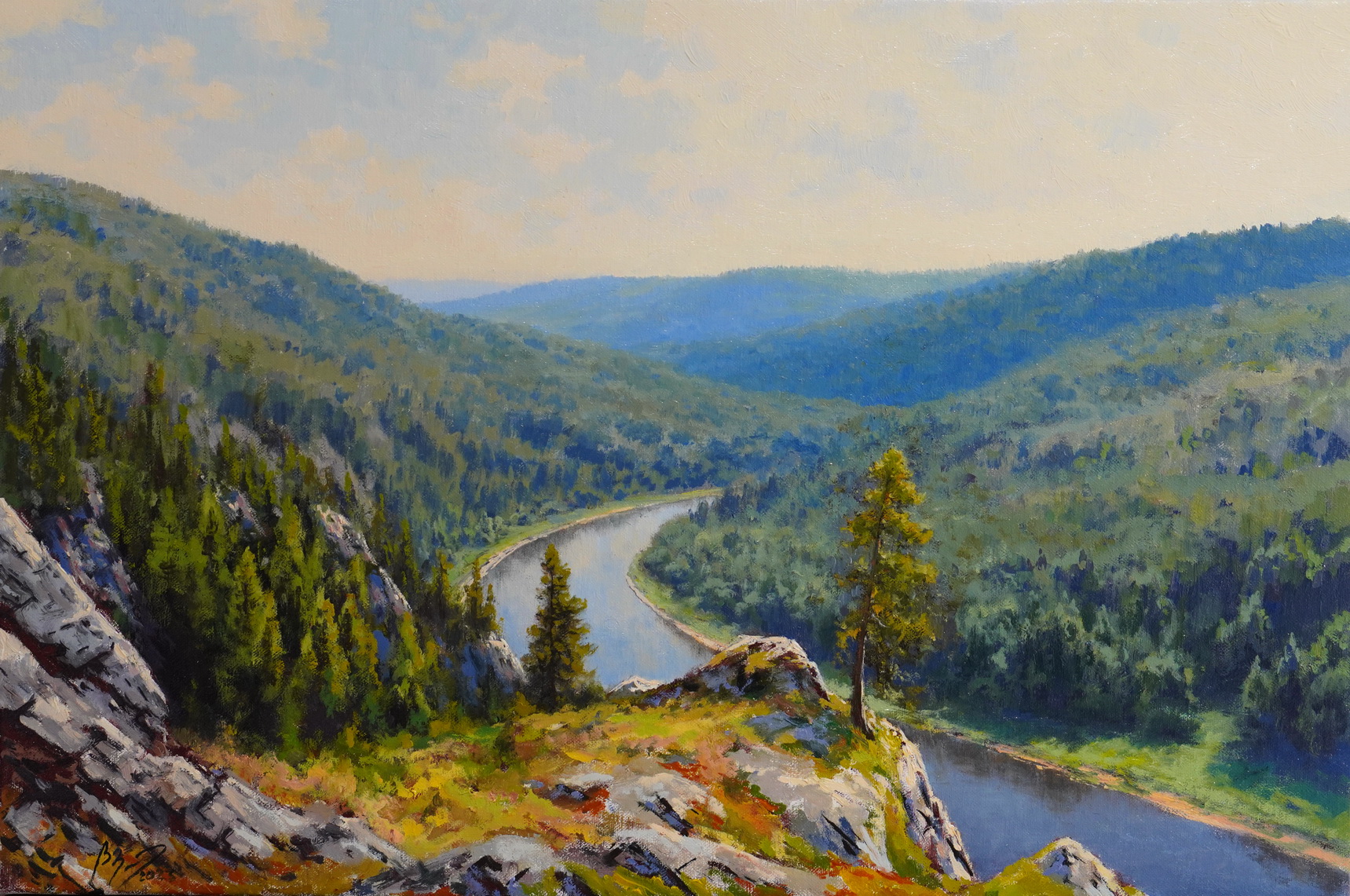 Above The River - 1, Vadim Zainullin, Buy the painting Oil