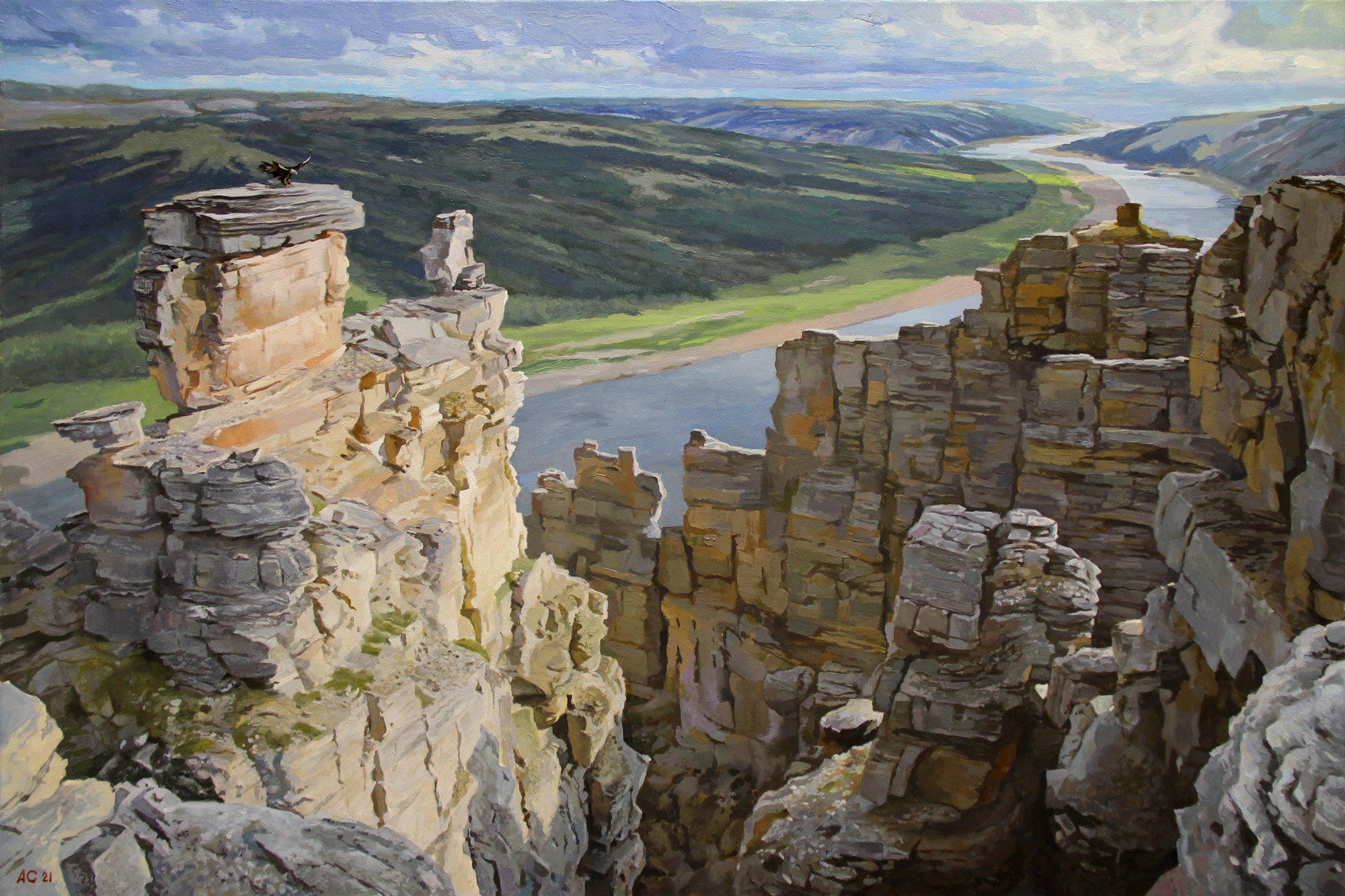 Above the valleys - 1, Alexander Samokhvalov, Buy the painting Oil