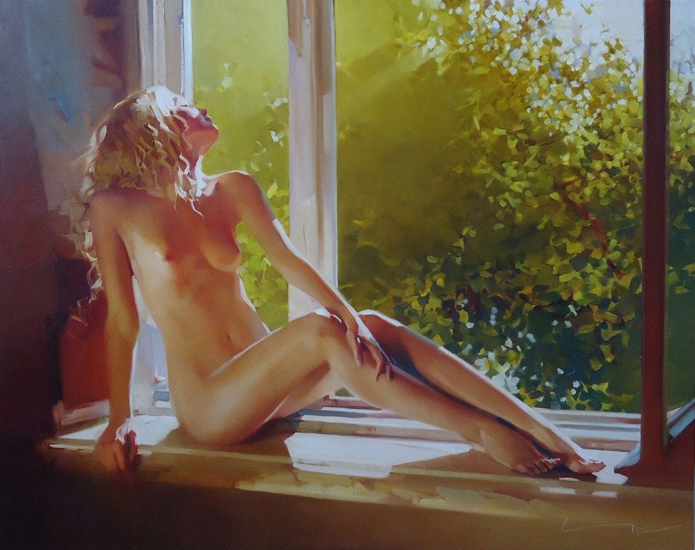 Window To The Garden - 1, Alexey Chernigin, Buy the painting Oil