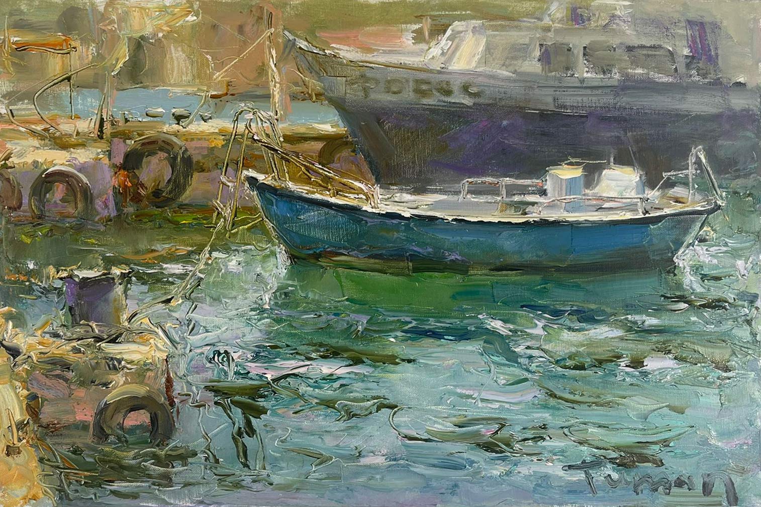 Balaklava. The Harbour - 1, Tuman Zhumabaev, Buy the painting Oil