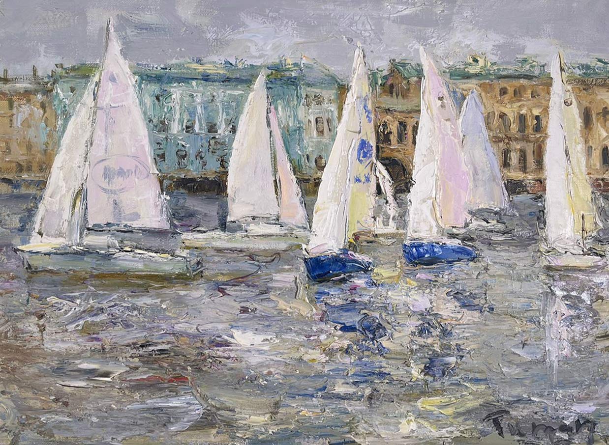 White Sails - 1, Tuman Zhumabaev, Buy the painting Oil