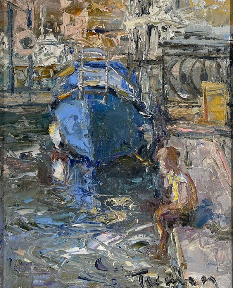Balaklava. The Boat - 1, Tuman Zhumabaev, Buy the painting Oil