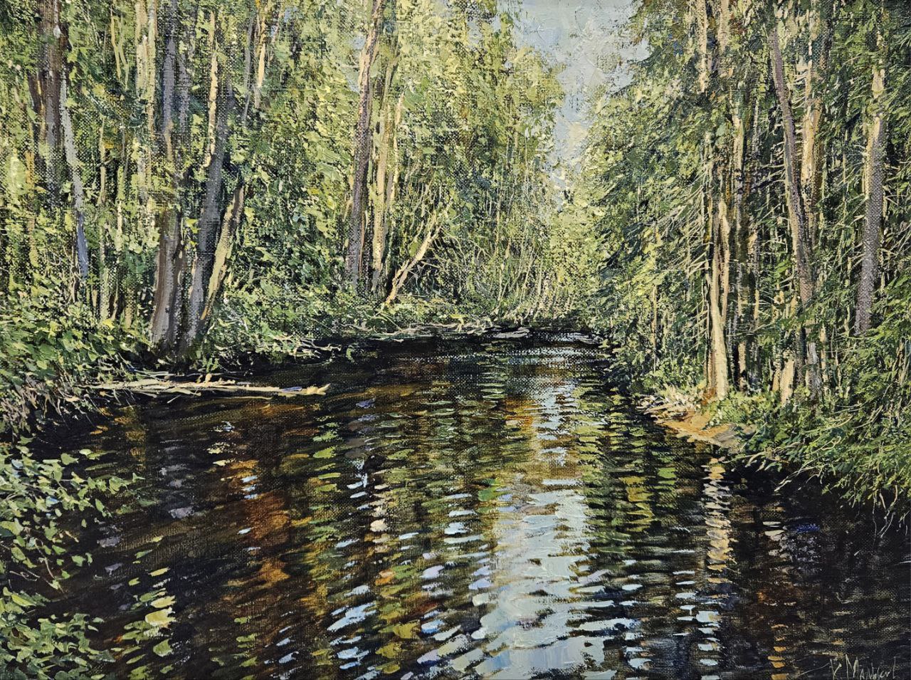 Forest river - 1, Kirill Malkov, Buy the painting Oil
