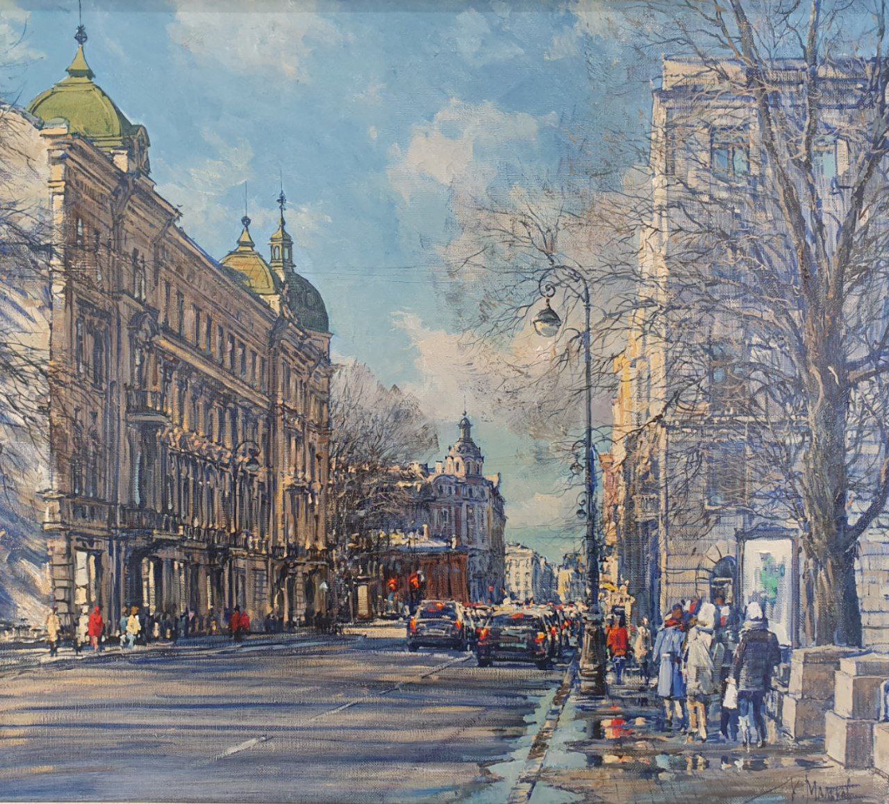Kamennoostrovsky Prospekt - 1, Kirill Malkov, Buy the painting Oil