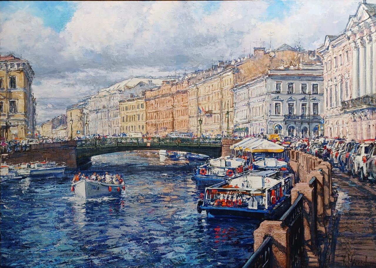 The Green Bridge - 1, Kirill Malkov, Buy the painting Oil