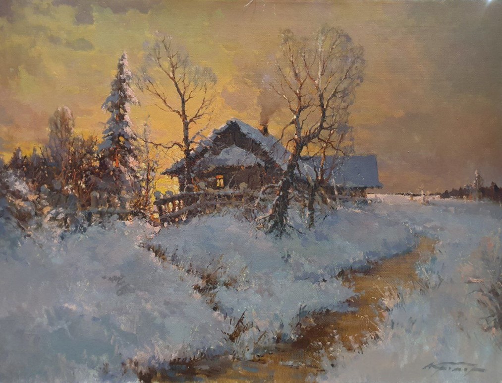 Evening. February - 1, Alexander Kremer, Buy the painting Oil