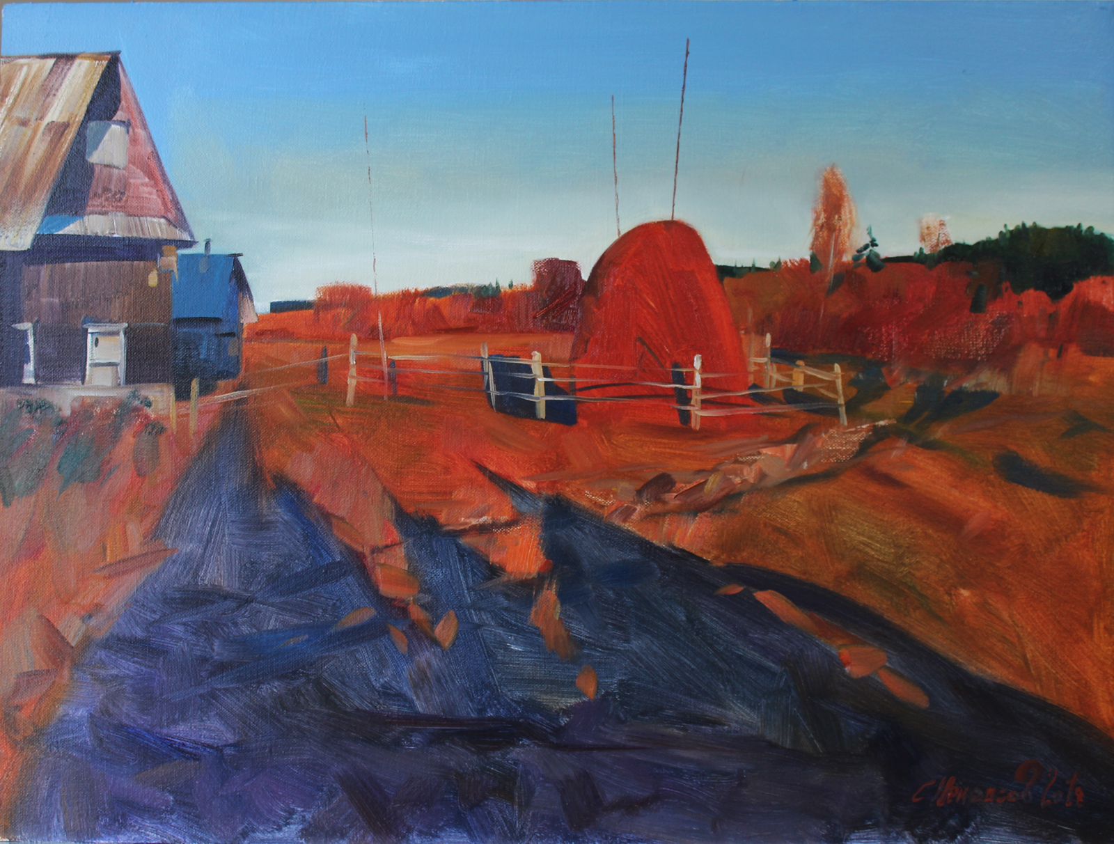 Haystacks - 1, Sergey Nekrasov, Buy the painting Oil