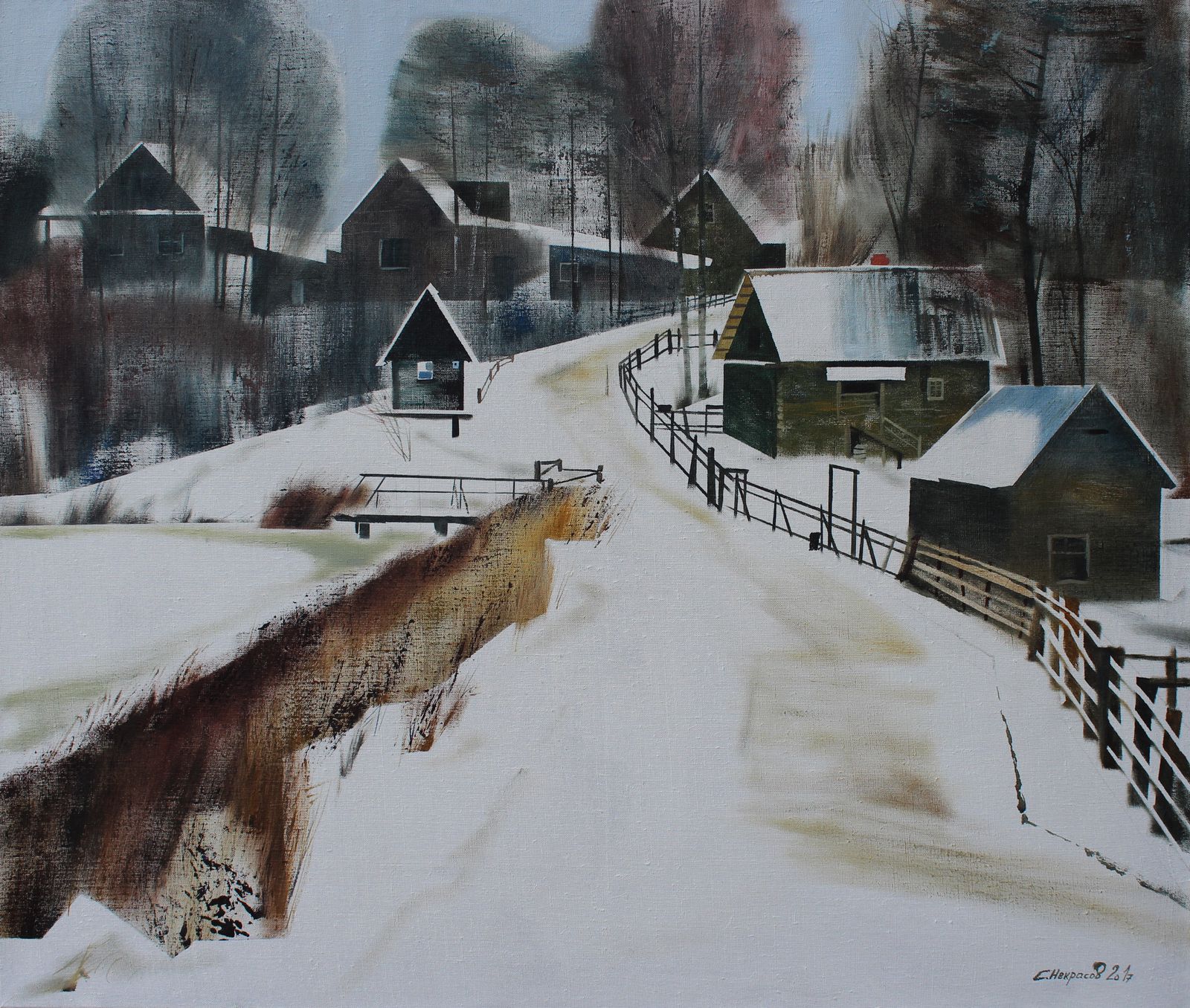 Winter - 1, Sergey Nekrasov, Buy the painting Oil