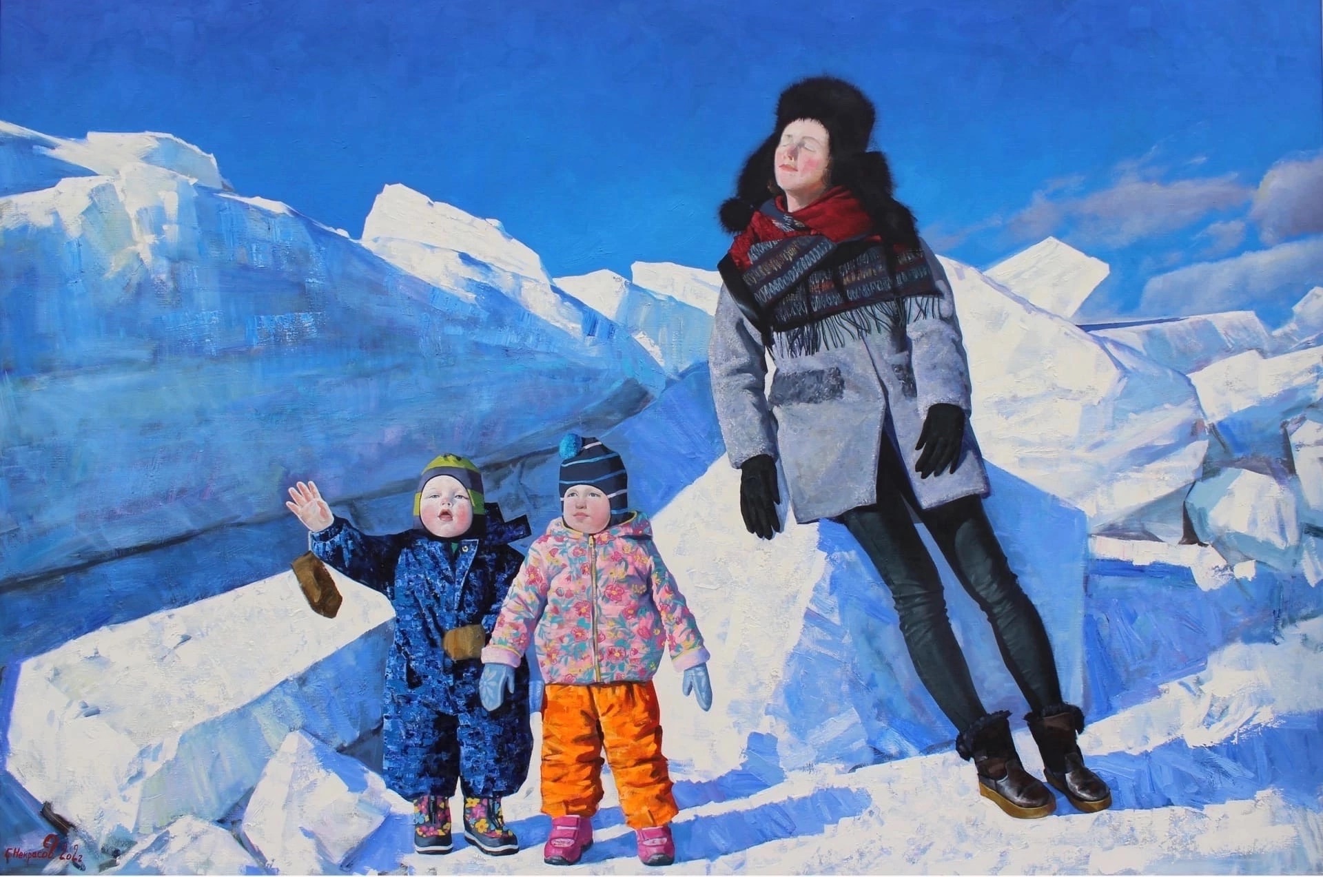Ice Ridges - 1, Sergey Nekrasov, Buy the painting Oil