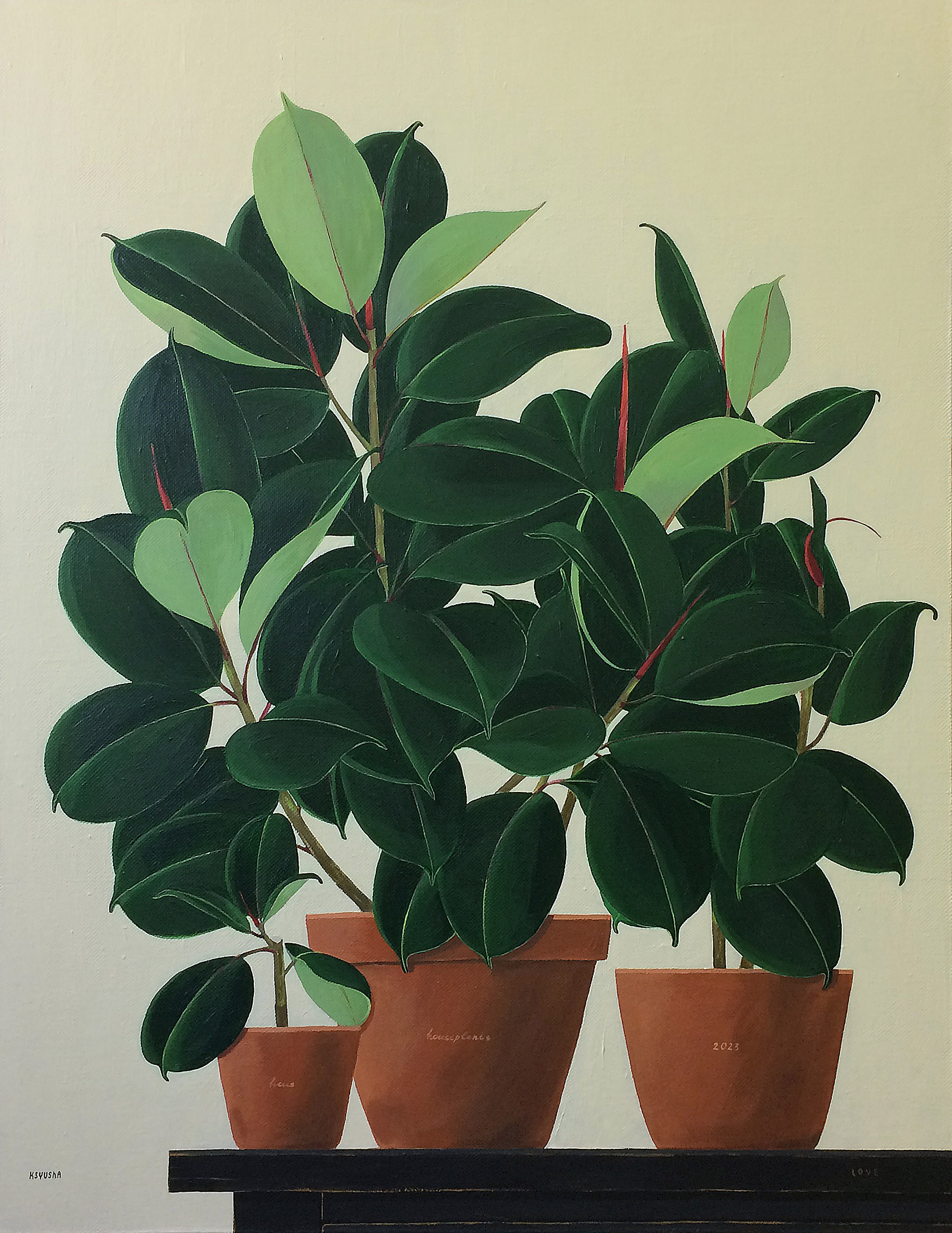 Houseplants. Ficus - 1, Kseniya Berestova, Buy the painting Acrylic