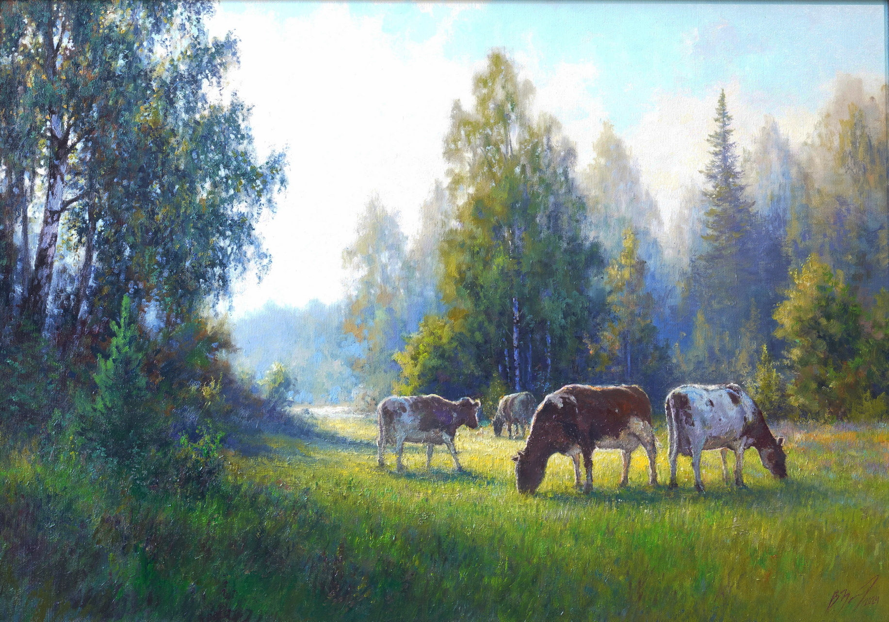 In the meadow - 1, Vadim Zainullin, Buy the painting Oil