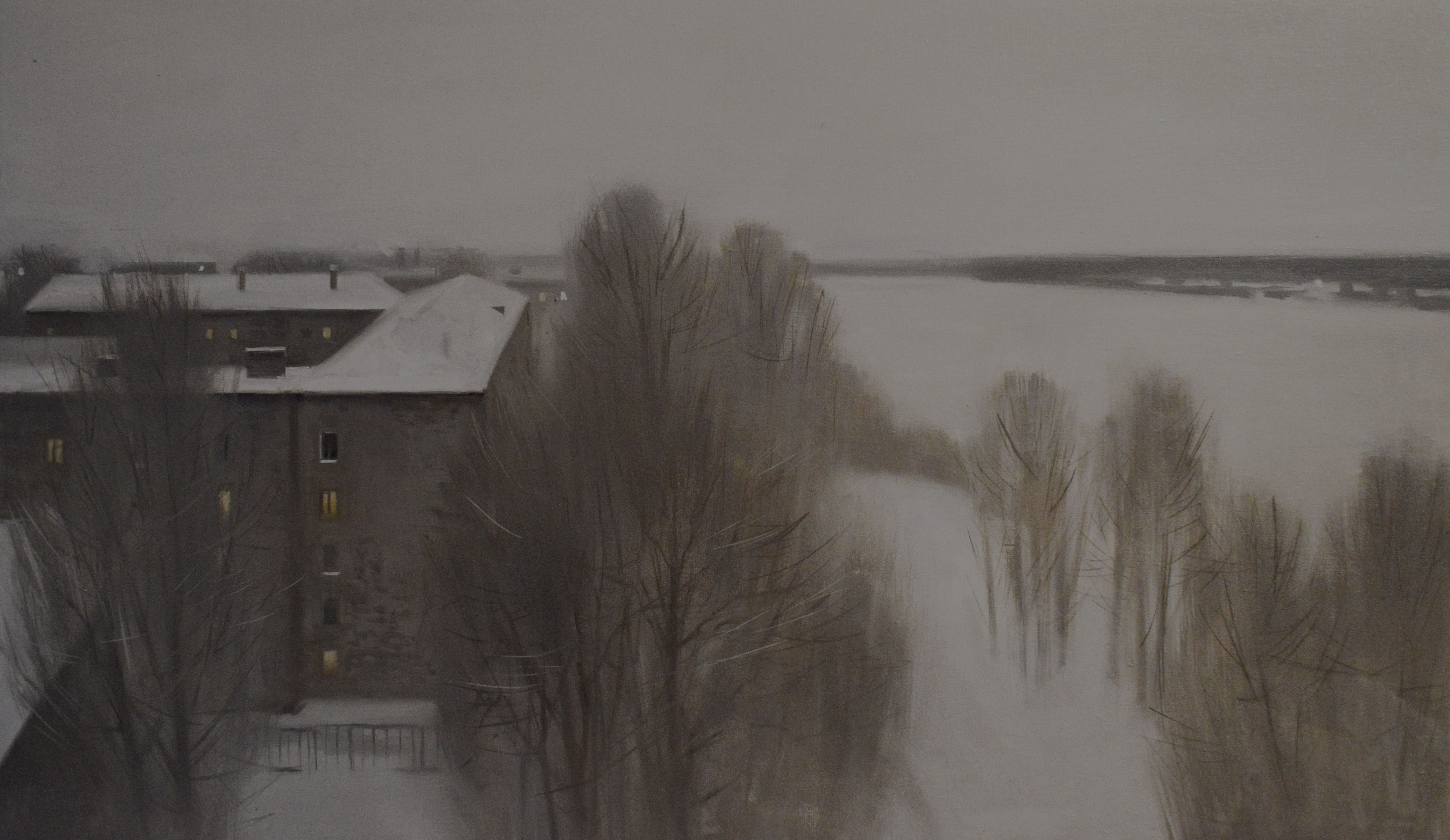 View of the Kama River - 1, Anastasiya Kalinina, Buy the painting Oil
