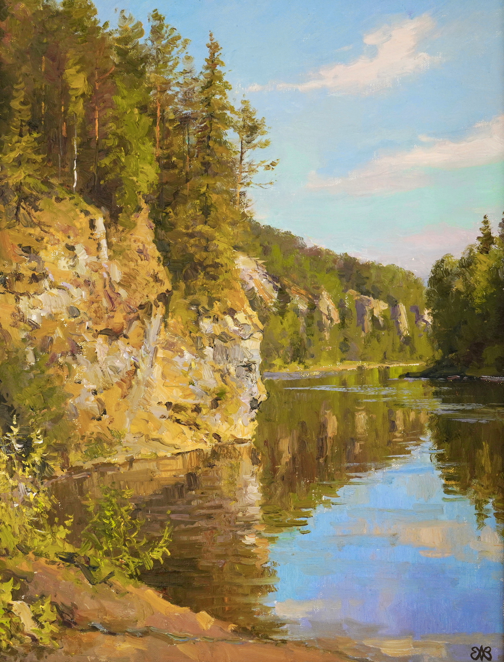 The Chusovaya River - 1, Alexey Efremov, Buy the painting Oil
