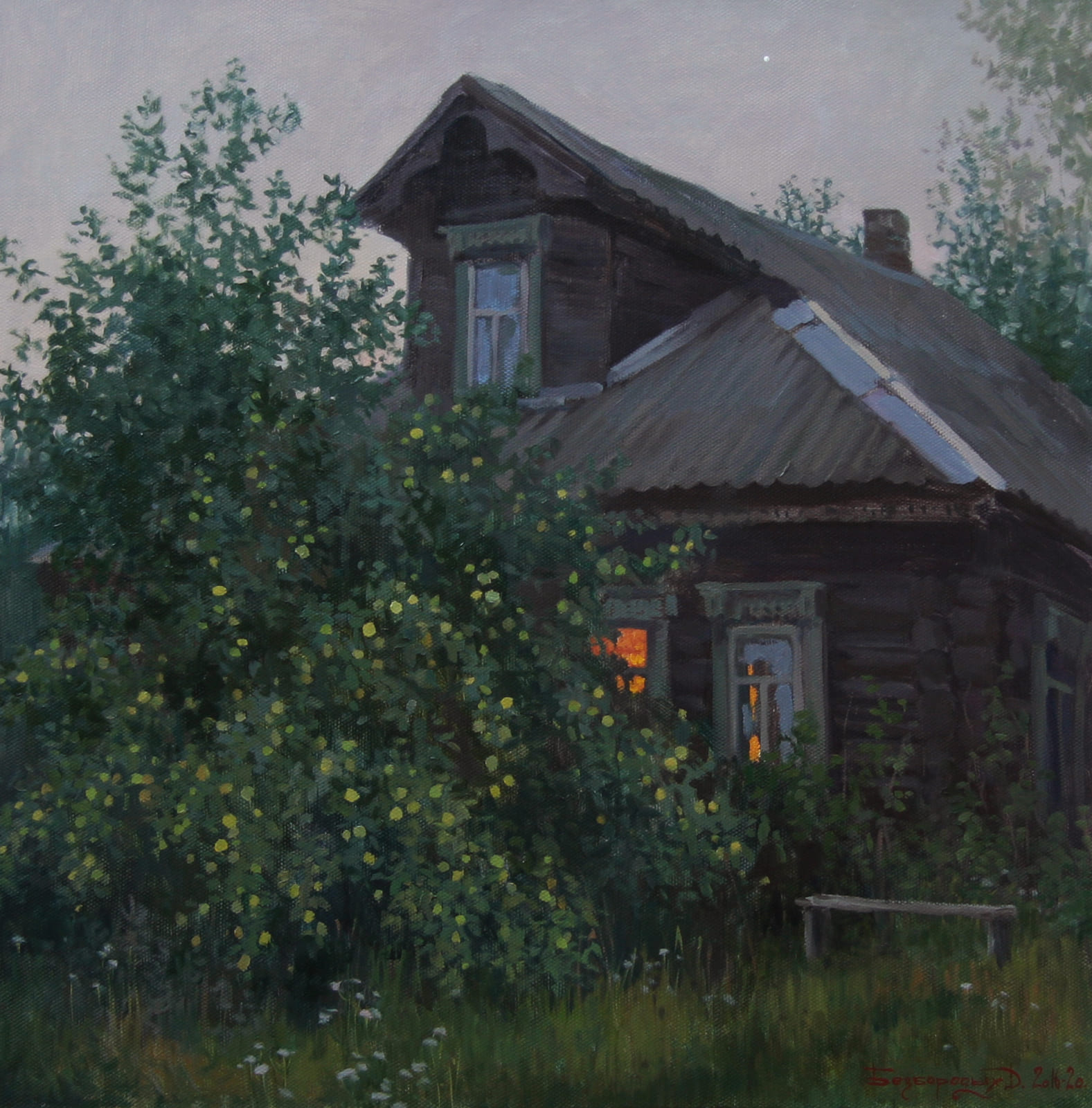 August Evening - 1, Dina Bezborodykh, Buy the painting Oil