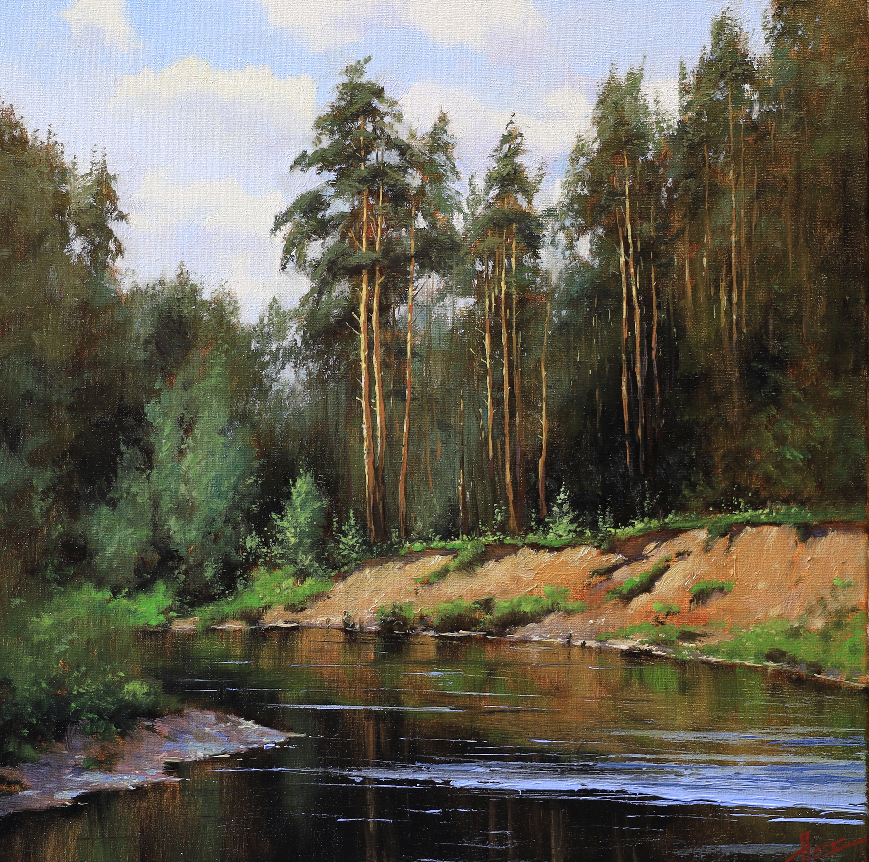 On the River Dubna - 1, Nesterchuk Stepan, Buy the painting Oil