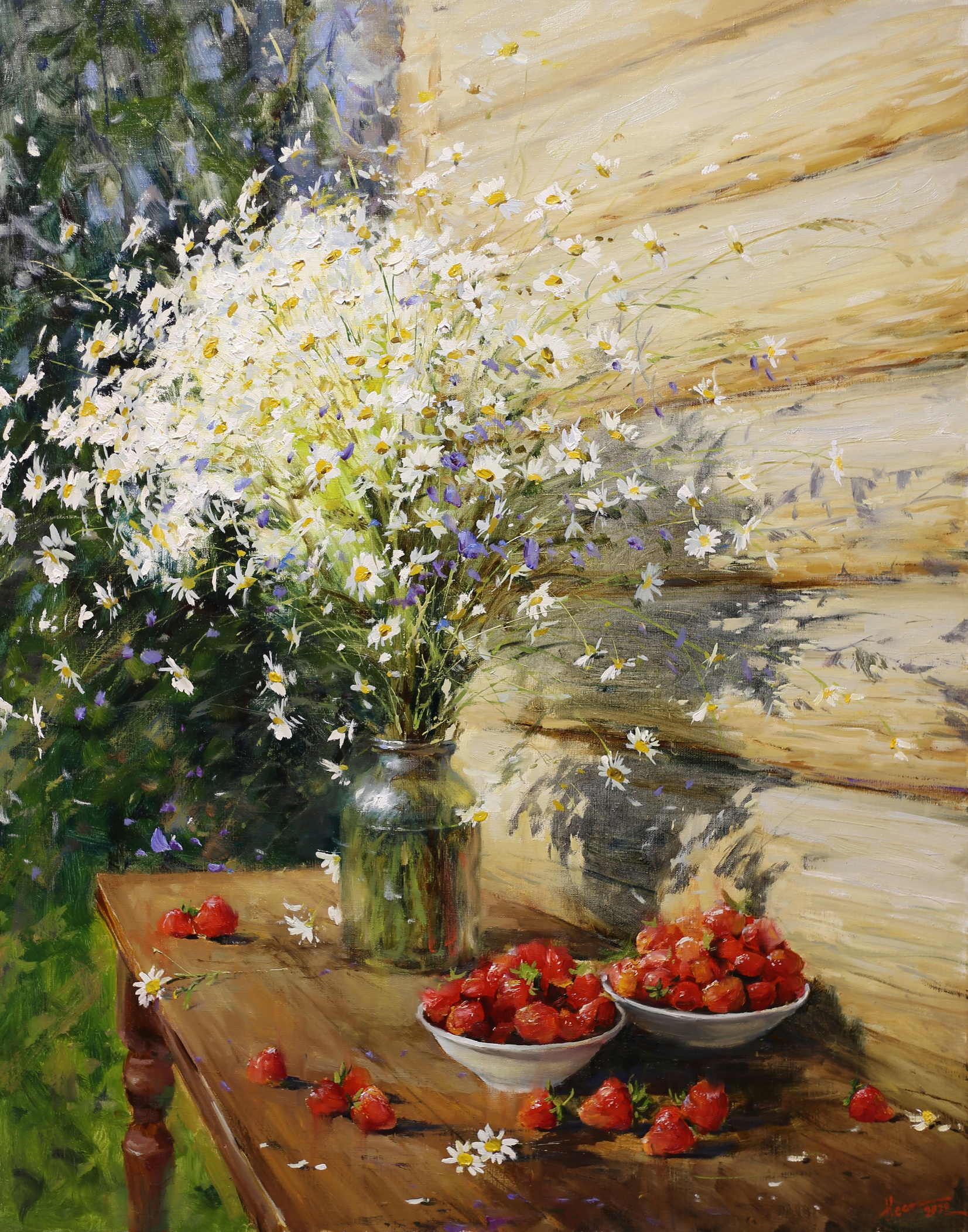 Still Life with Strawberries - 1, Nesterchuk Stepan, Buy the painting Oil