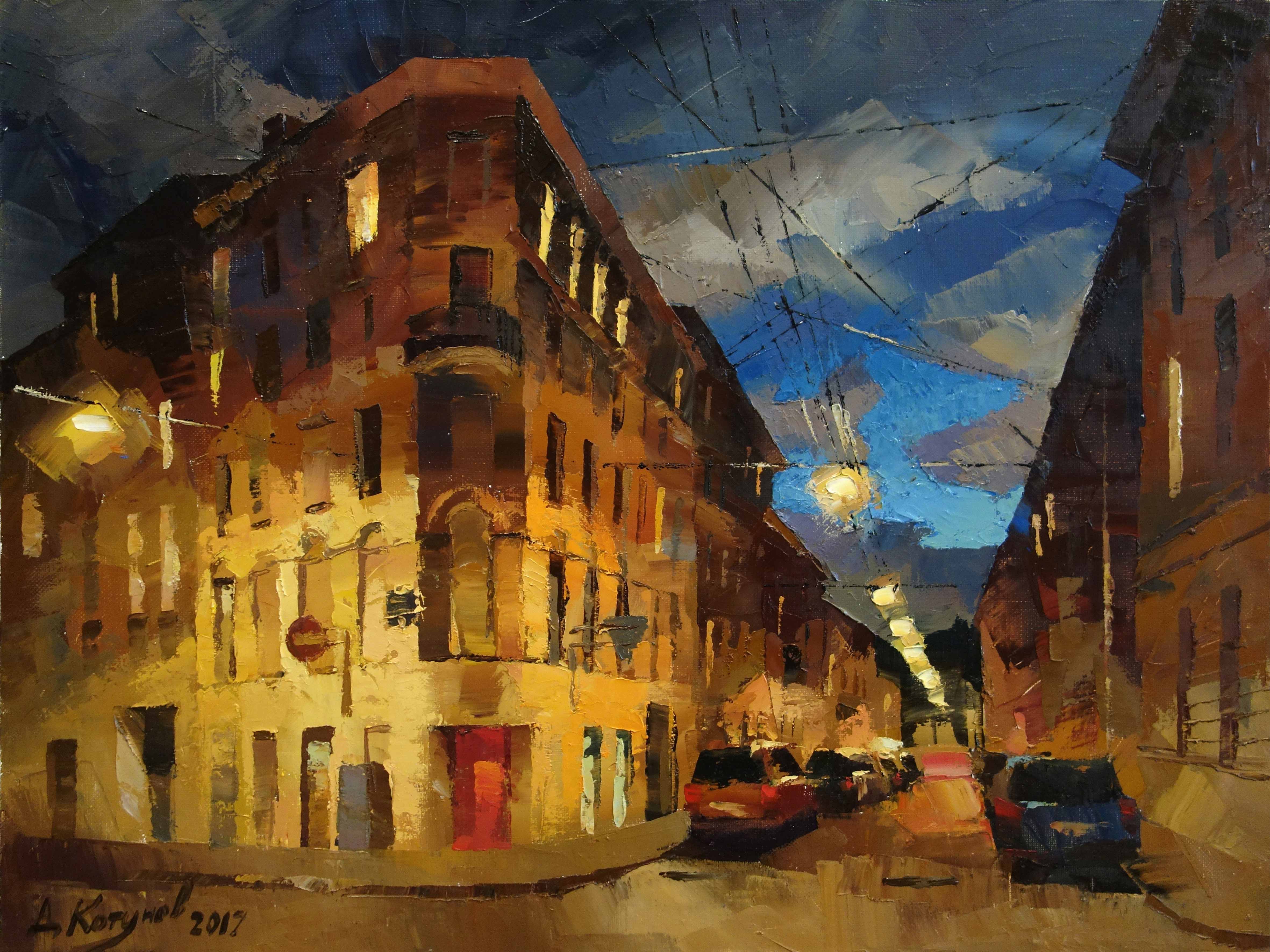 Oruzheinika Fedorova Street  - 1, Dmitry Kotunov, Buy the painting Oil