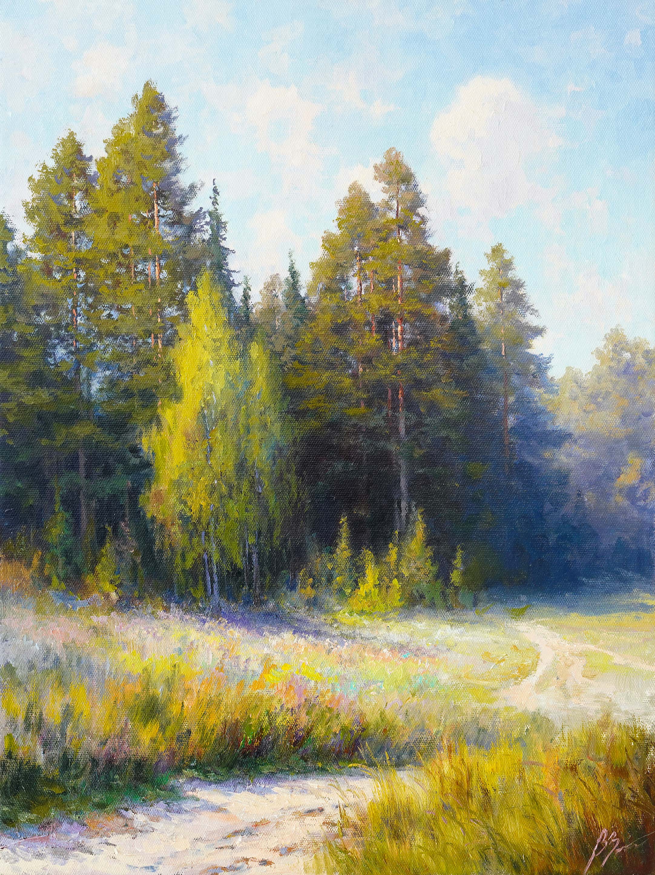 At the edge of the forest - 1, Vadim Zainullin, Buy the painting Oil