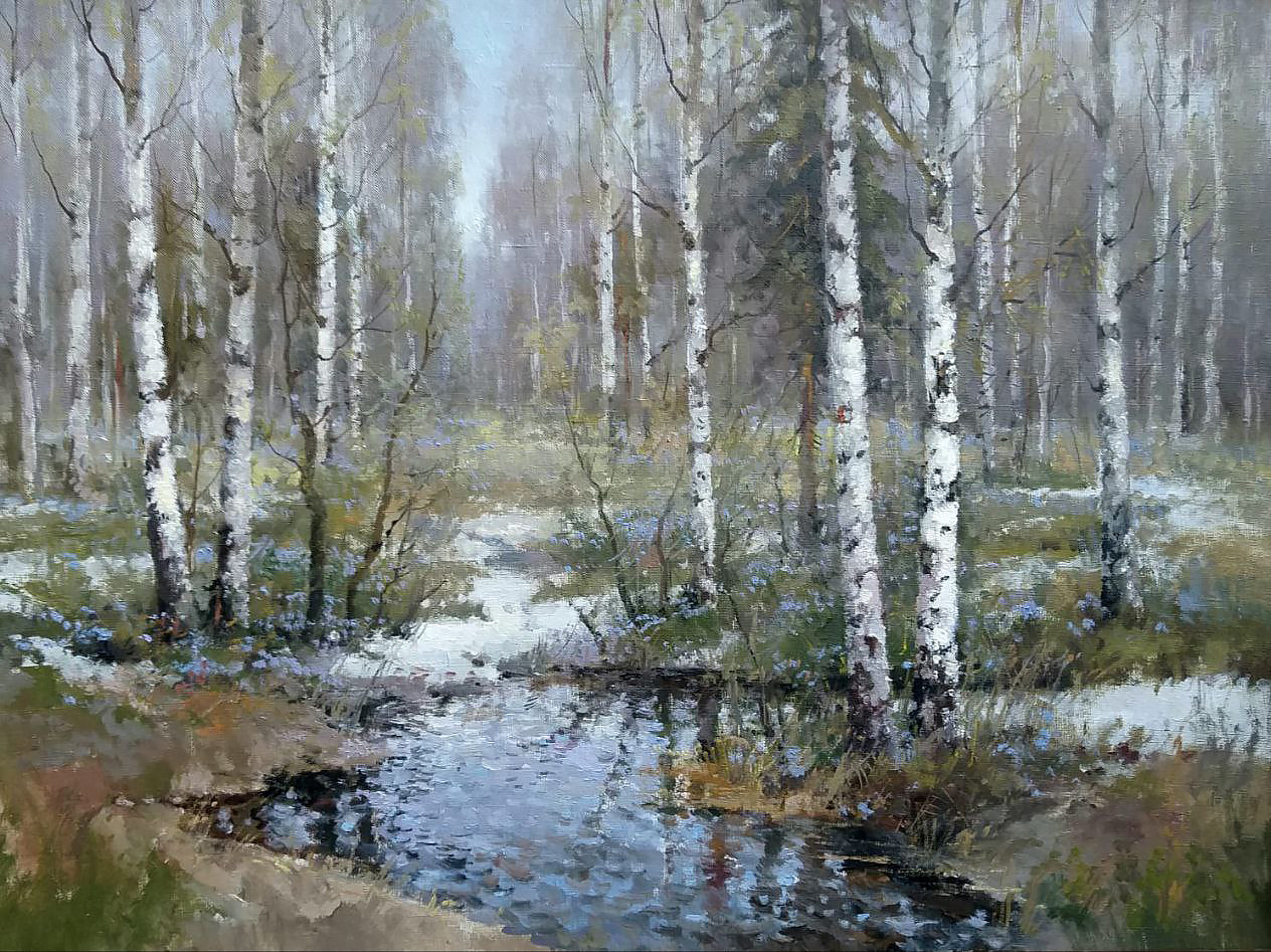 Spring - 1, Alexander Kremer, Buy the painting Oil