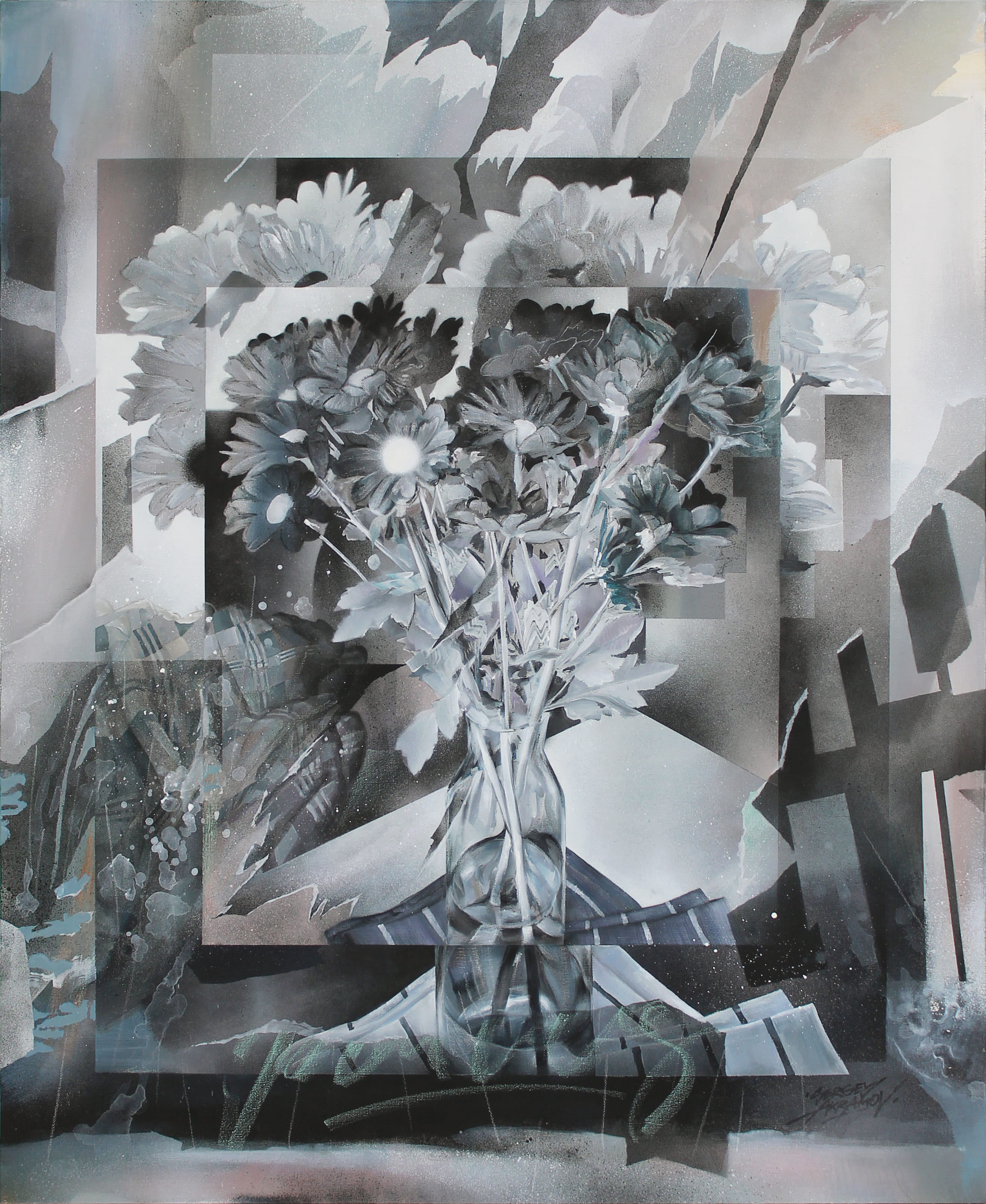 Сhrysanthemums - 1, Sergey Akramov, Buy the painting Acrylic
