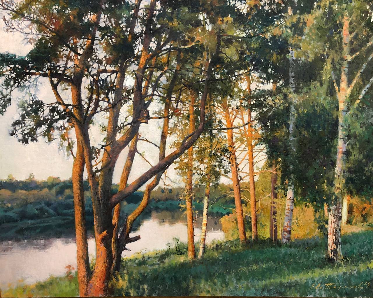 Evening on the Msta River - 1, Eugene Terekhov, Buy the painting Oil