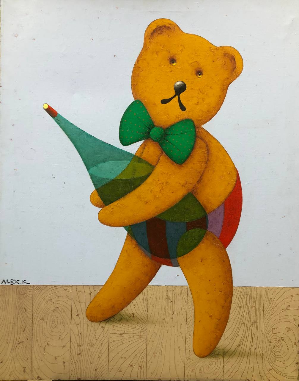 The courier. From the series "Life of teddy bears" - 1, Alexey Kiryanov, Buy the painting Oil