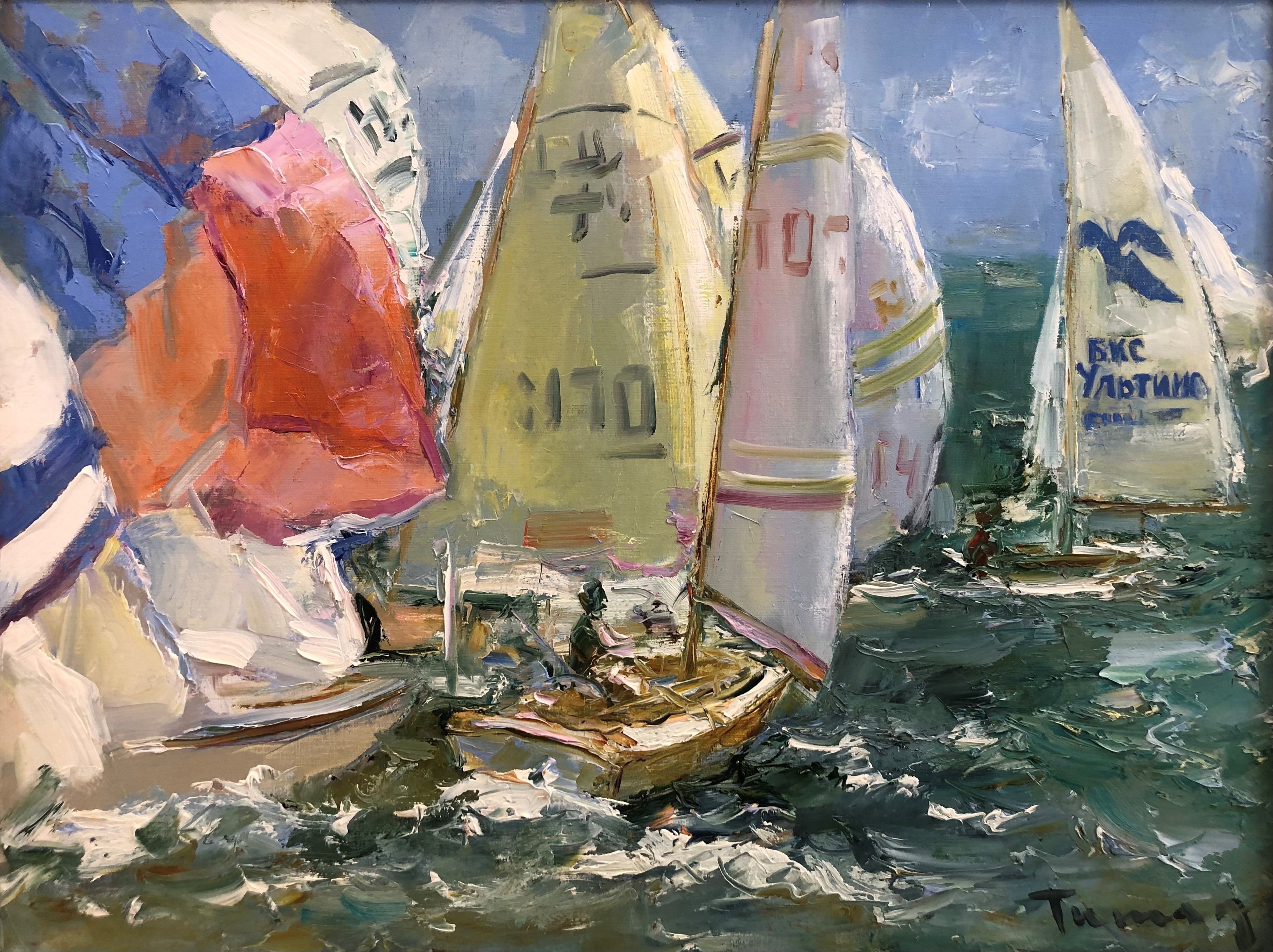 Regattas - 1, Tuman Zhumabaev, Buy the painting Oil