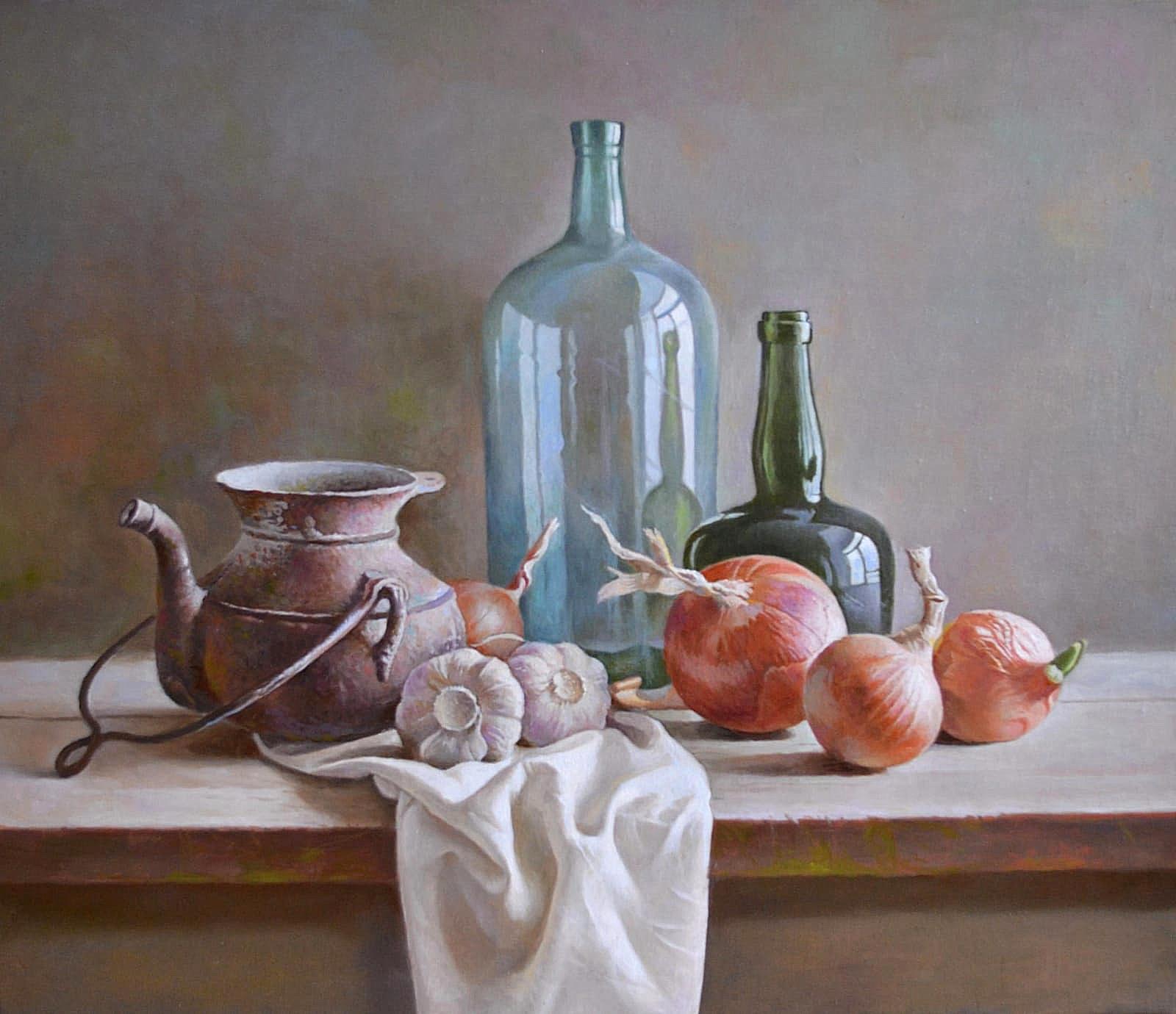 Still life with a bow - 1, Stanislav Chadov, Buy the painting Oil